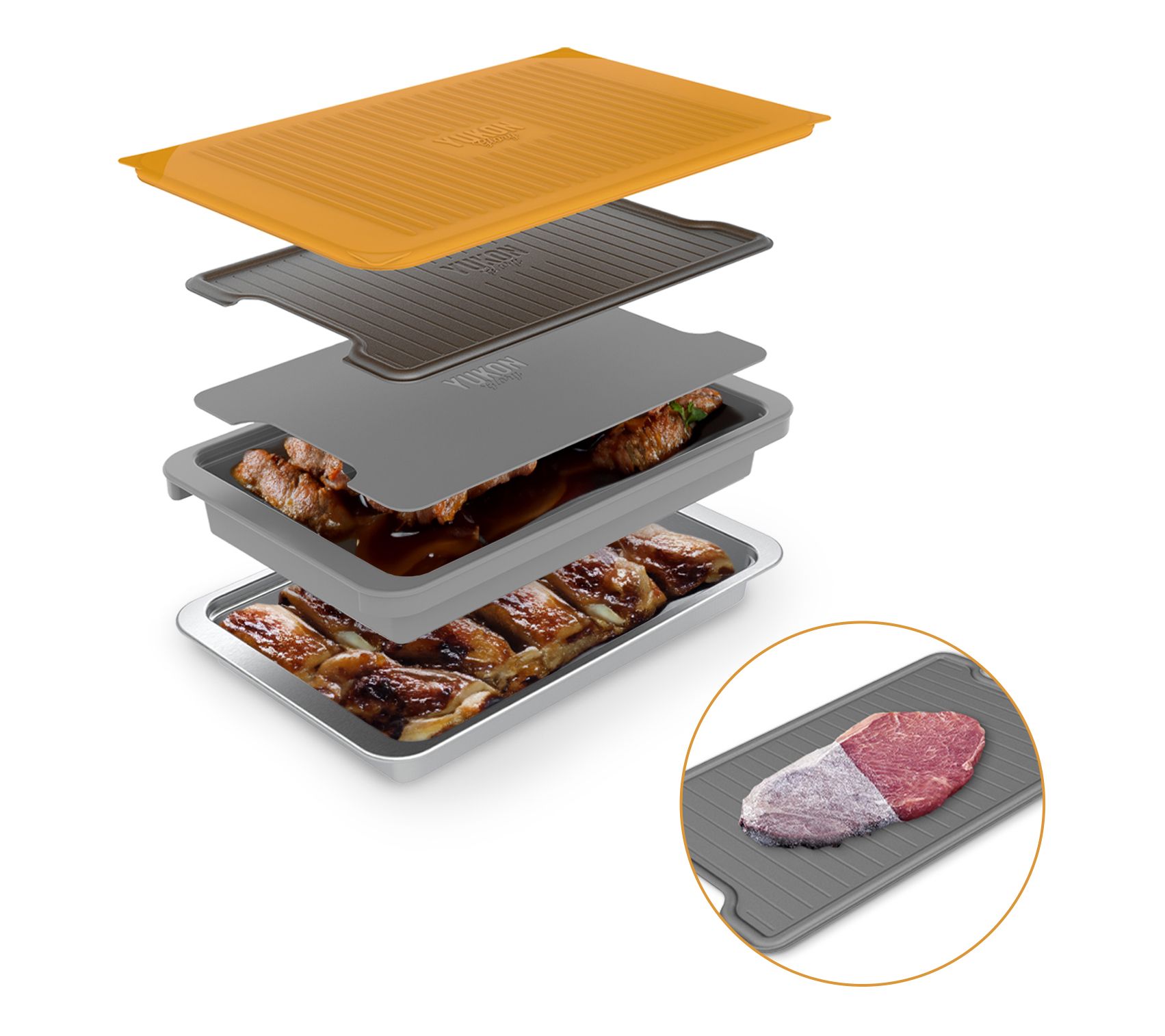 Premium Grill Prep N Serve with Defrosting Tray