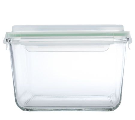 Prepology 4 qt. Glass Container with Locking Lid & Carry Handle