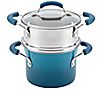 Rachael Ray 3-Qt Nonstick Sauce Pot and SteamerInsert Set