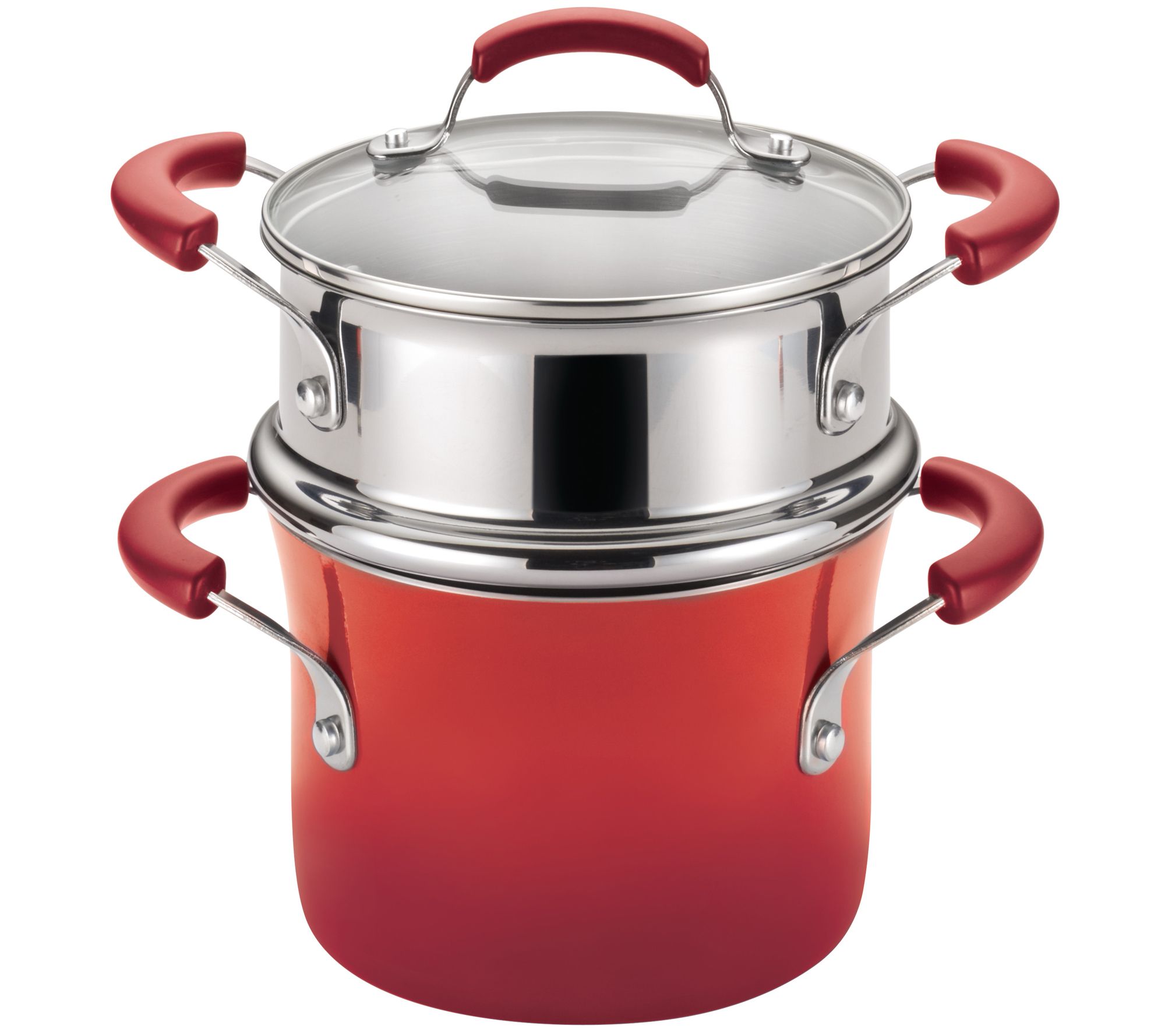 Rachael Ray 3-Qt Nonstick Sauce Pot and SteamerInsert Set