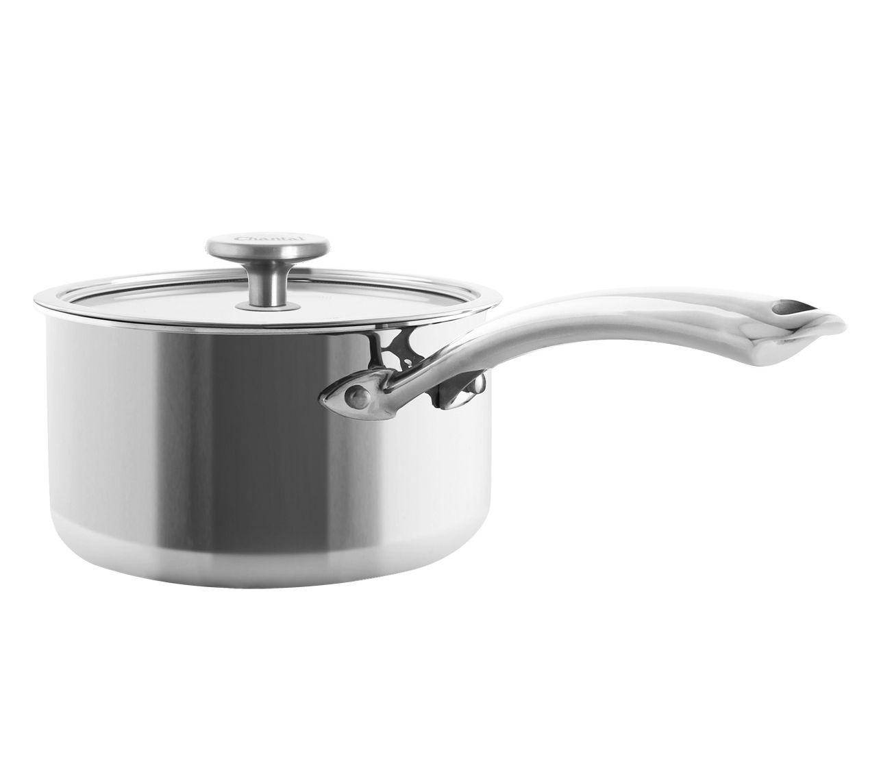 Chantal 3.Clad 2.5-Quart Saucepan with Glass Lid