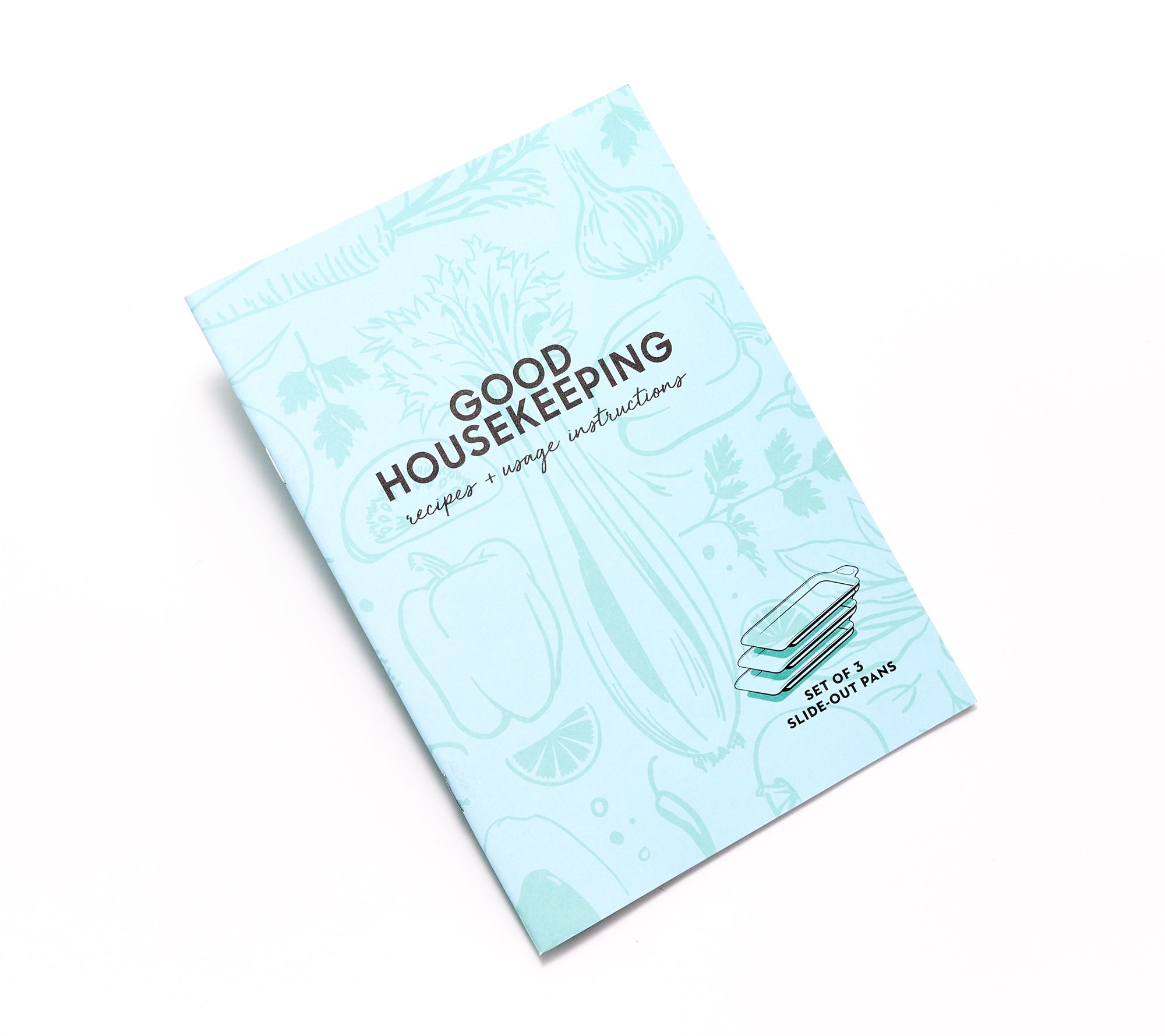 "As Is" Good Housekeeping S/3 ReliaPan Nonstick Slide Out Pans