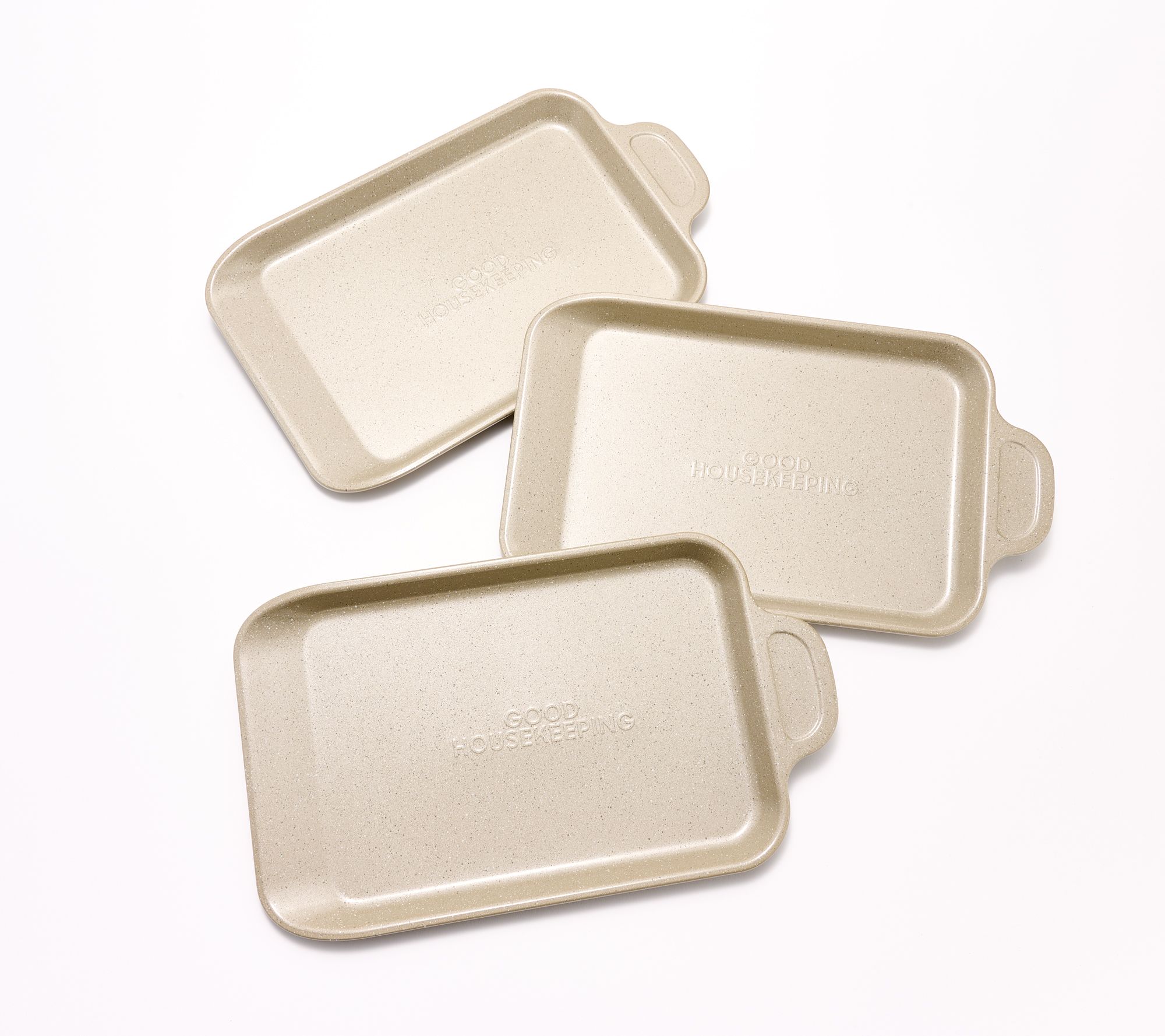 "As Is" Good Housekeeping S/3 Relia-Pan Nonstick Slide Out Pans
