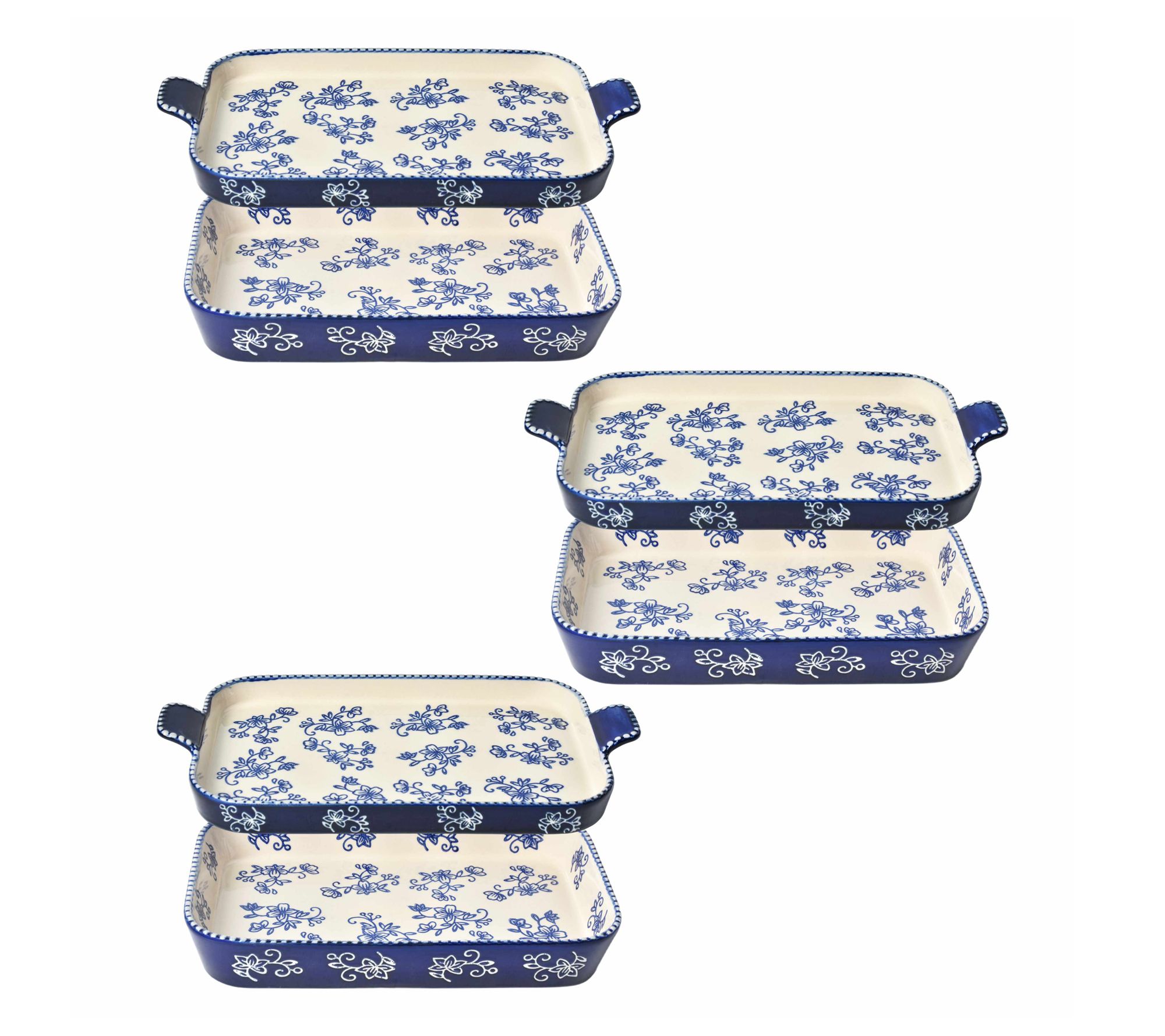 Temp-tations Floral Lace Set of 3 Micro Bakers with Lid-its
