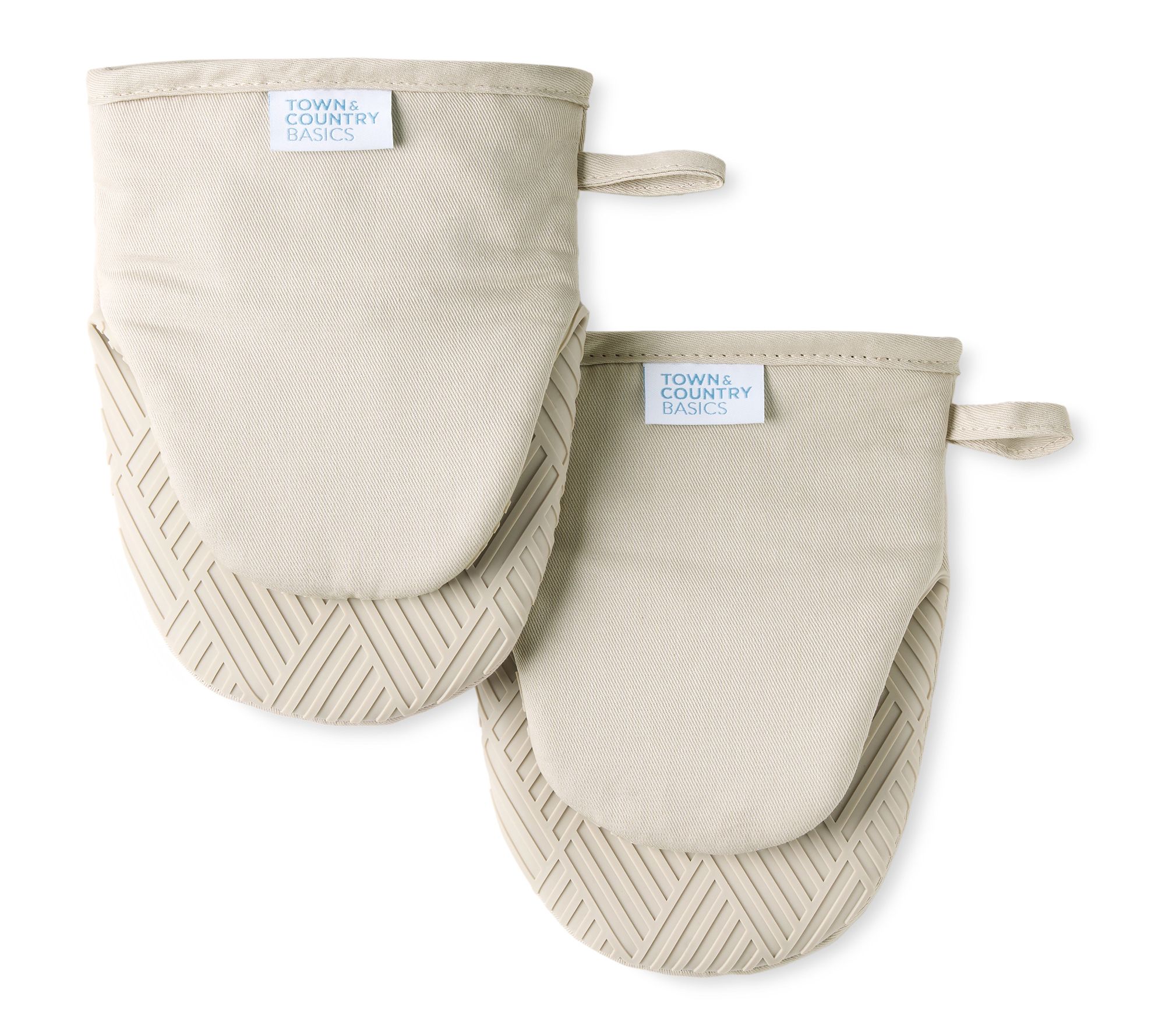 Town & Country Basics Basketweave Mini Oven Mitts 2-Pack Set