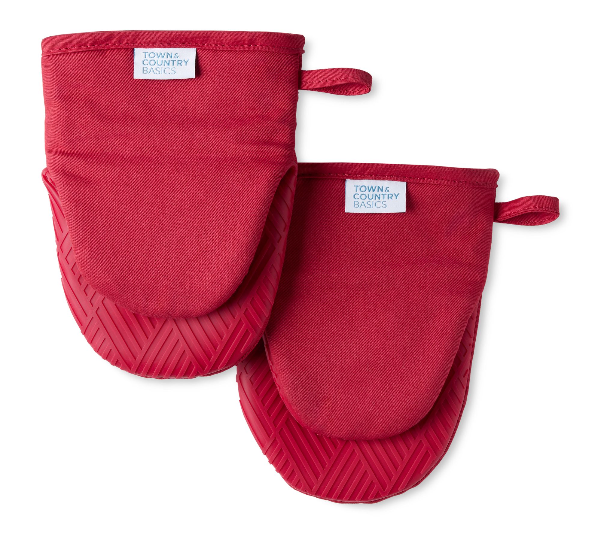 Town & Country Basics Basketweave Mini Oven Mitts 2-Pack Set