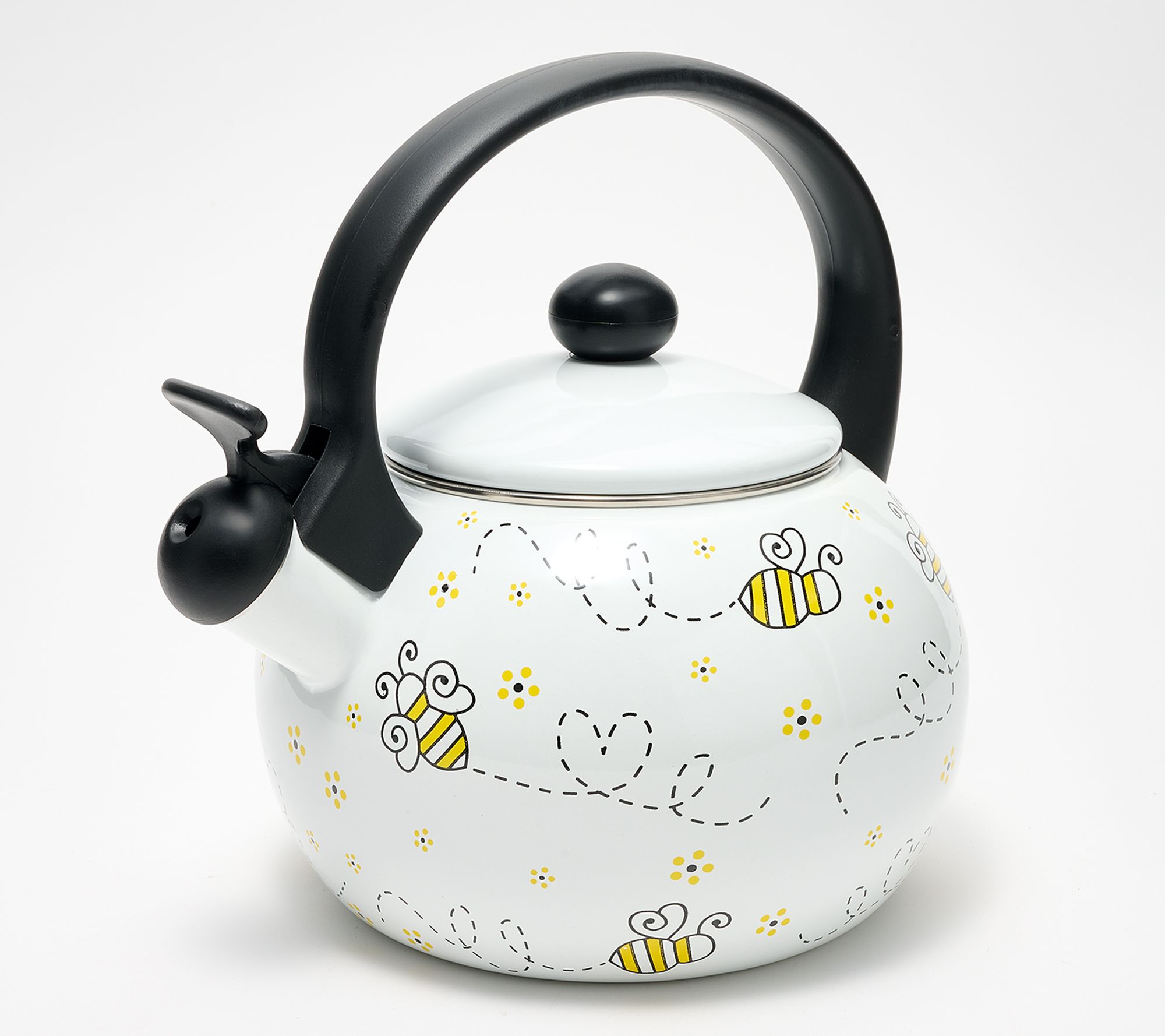 "As Is" Temp-tations 2.3qt Enamel on Steel Tea Kettle