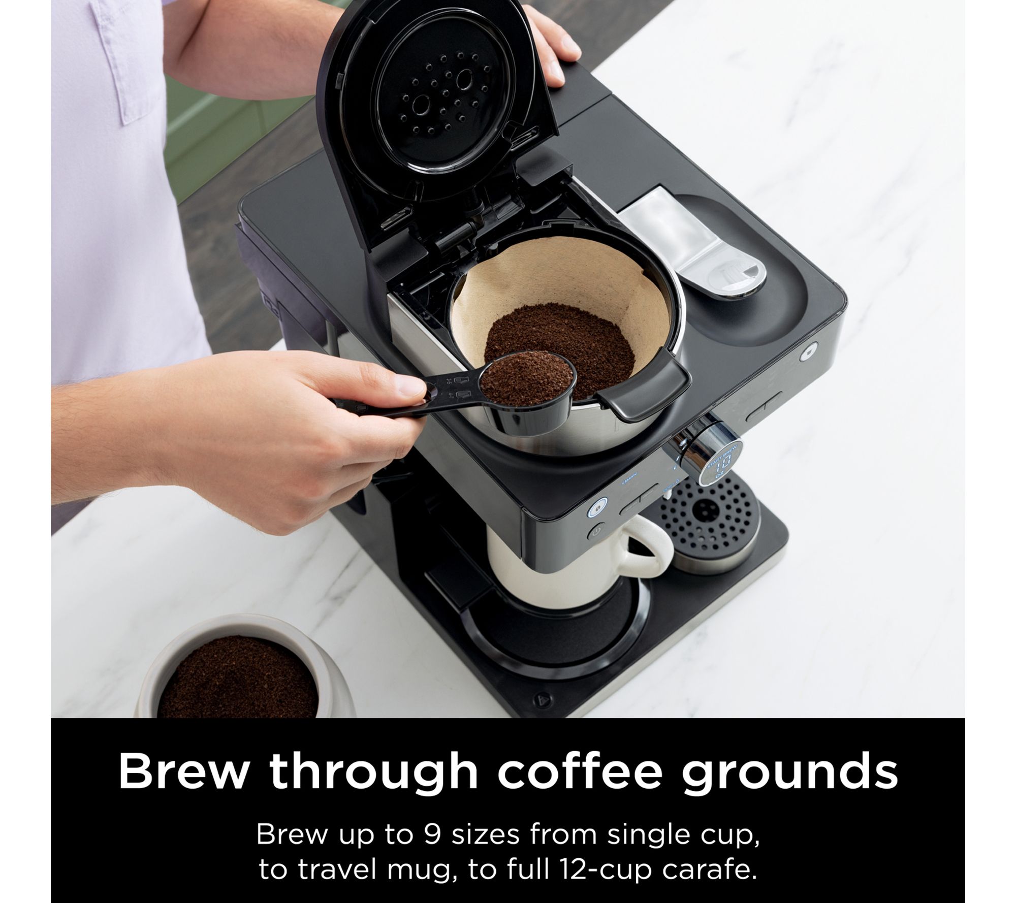Ninja Espresso & Coffee Barista System w 12-CupCarafe - QVC.com