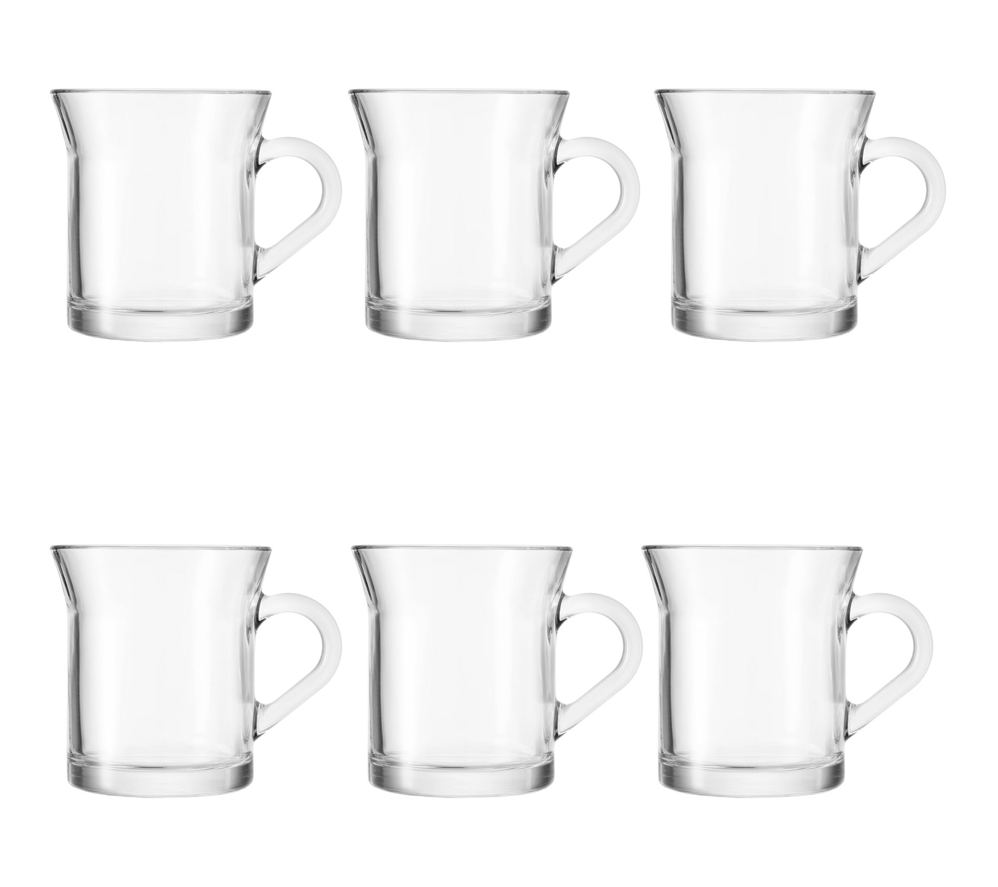 10 Strawberry Street Set of 6 Cafe Glass Cappuccino Mug