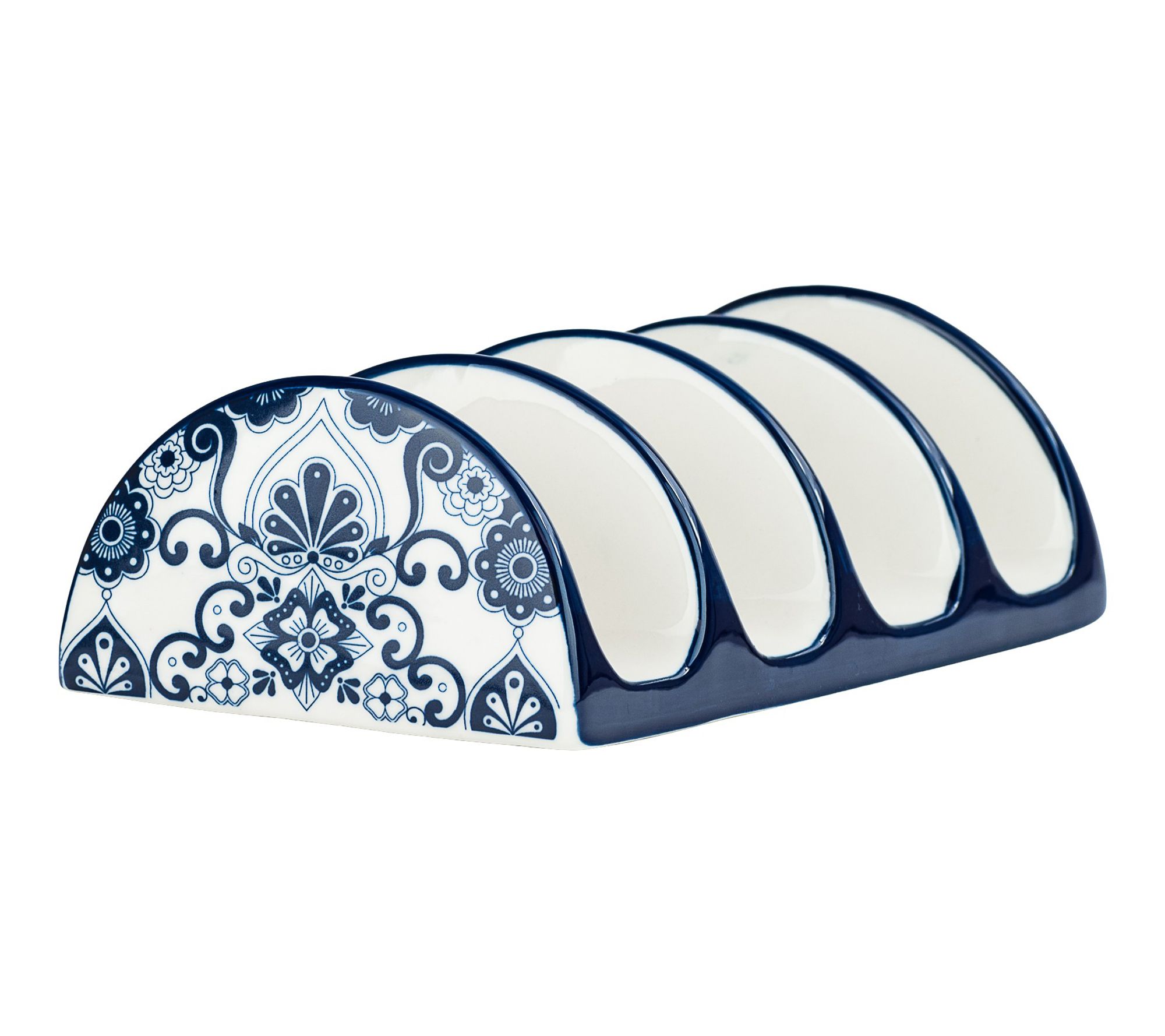 10 Strawberry Street Set of 2 Talavera Taco Cra dles