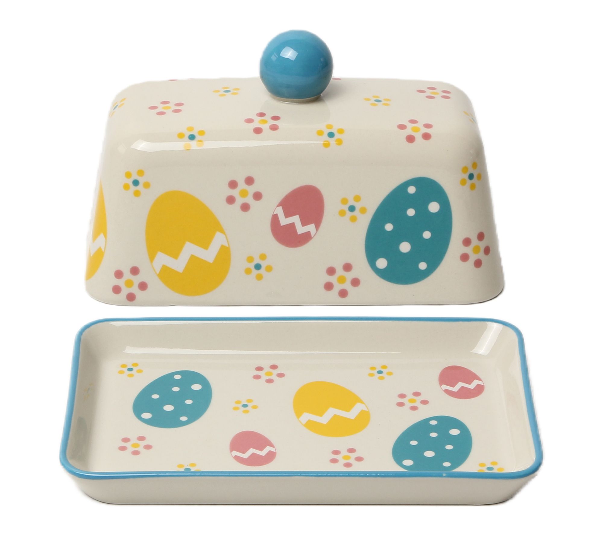 "As Is" Temp-tations Seasonal Lidded Butter Dish with Finial