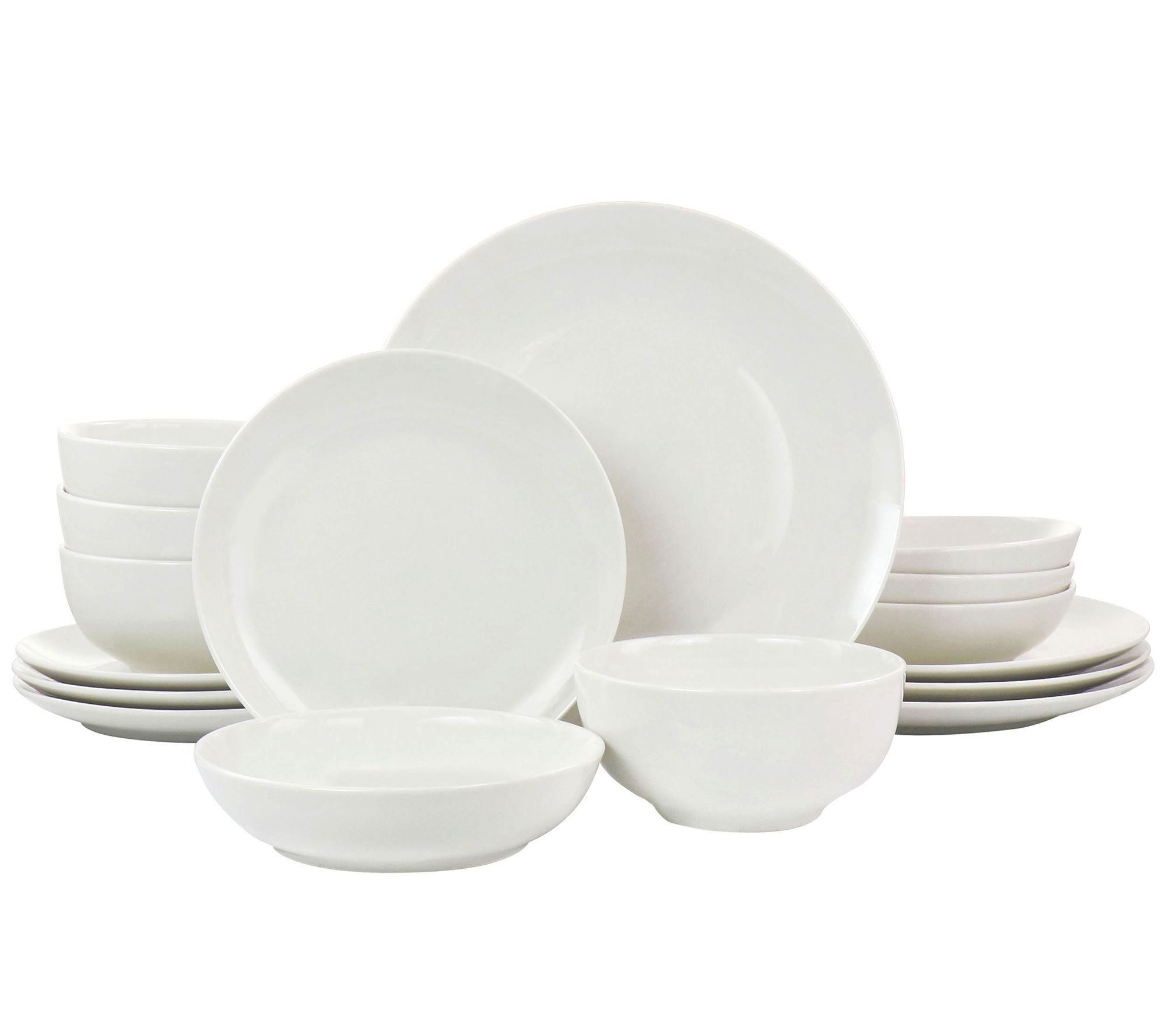 Elama Camellia 16 Piece Porcelain Bowl Dinnerwa re Set