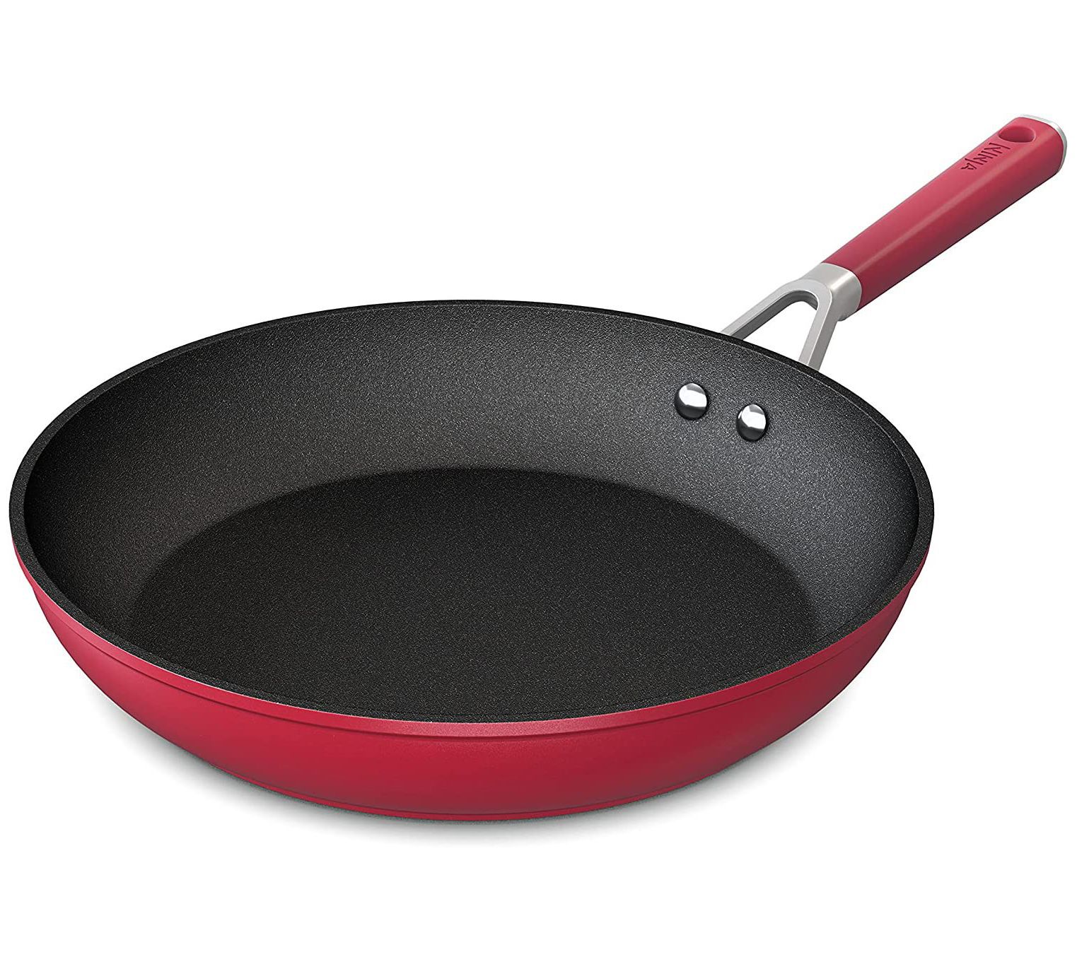 BergHOFF 2Pc Enamel Cast Iron 10 Fry Pan & 10 Grill Pan Set, Red