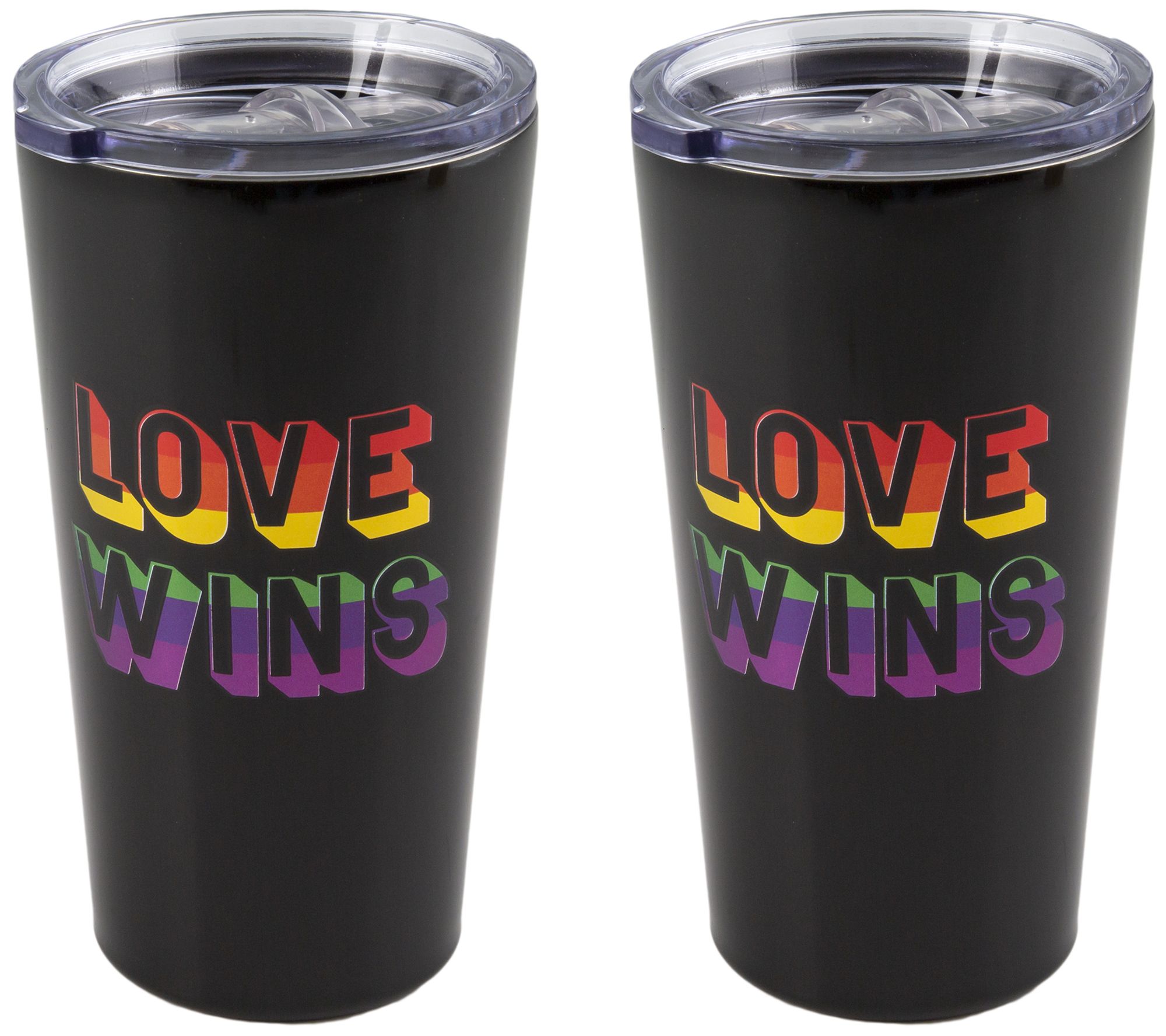 Cambridge 20oz 'Coffee Loves You' Travel Tumbler, Color: Blue