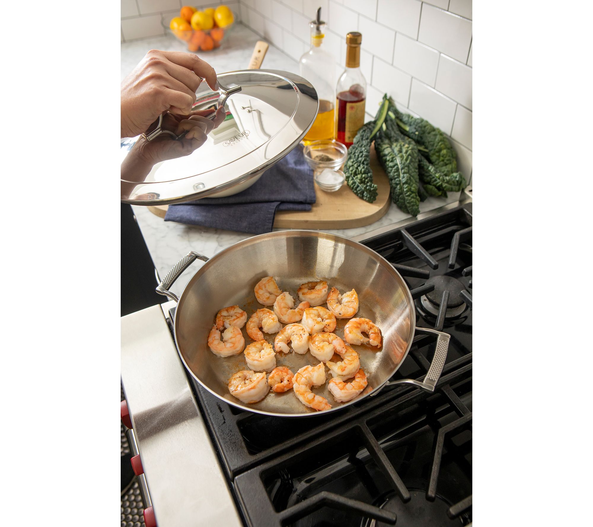 SAVEUR Selects Voyage Triply 12 inch Everyday Pan with Lid