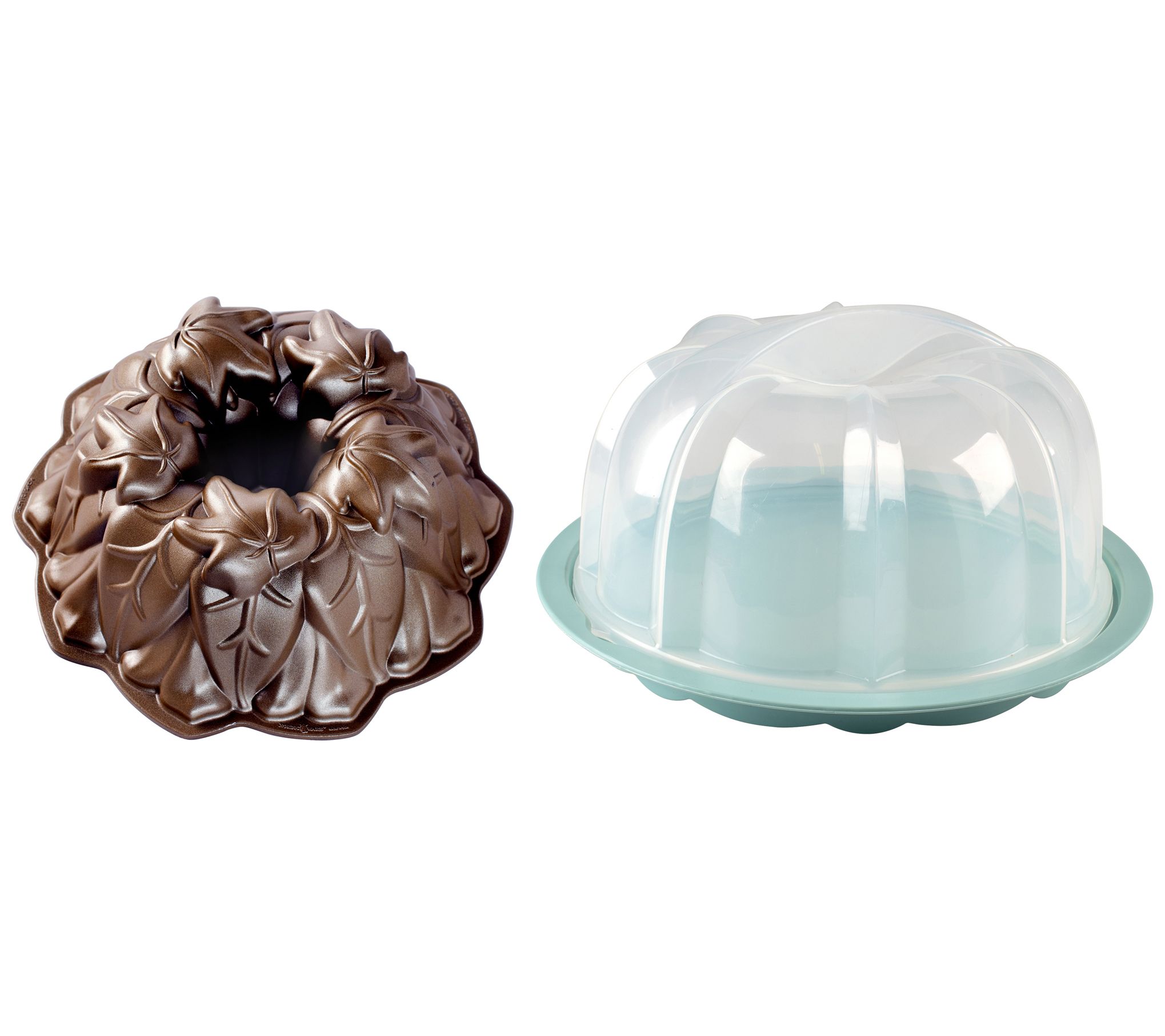 Nordic Ware Harvest Leaves Bundt Pan & Bundt Cae Keeper