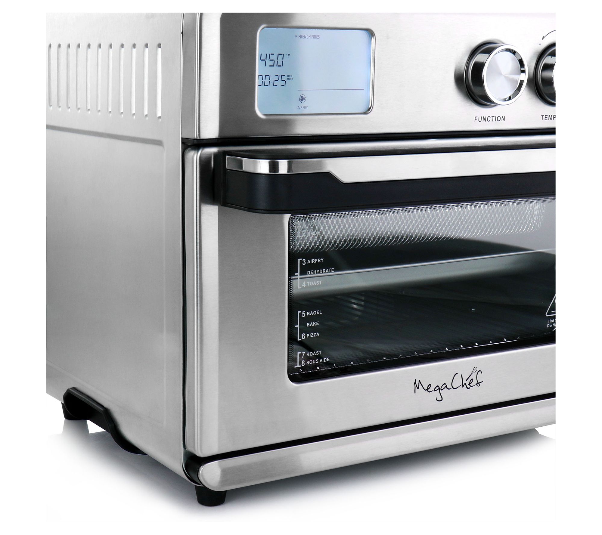 MegaChef Multifunction Air Fryer Toaster Oven w ith 21 Presets