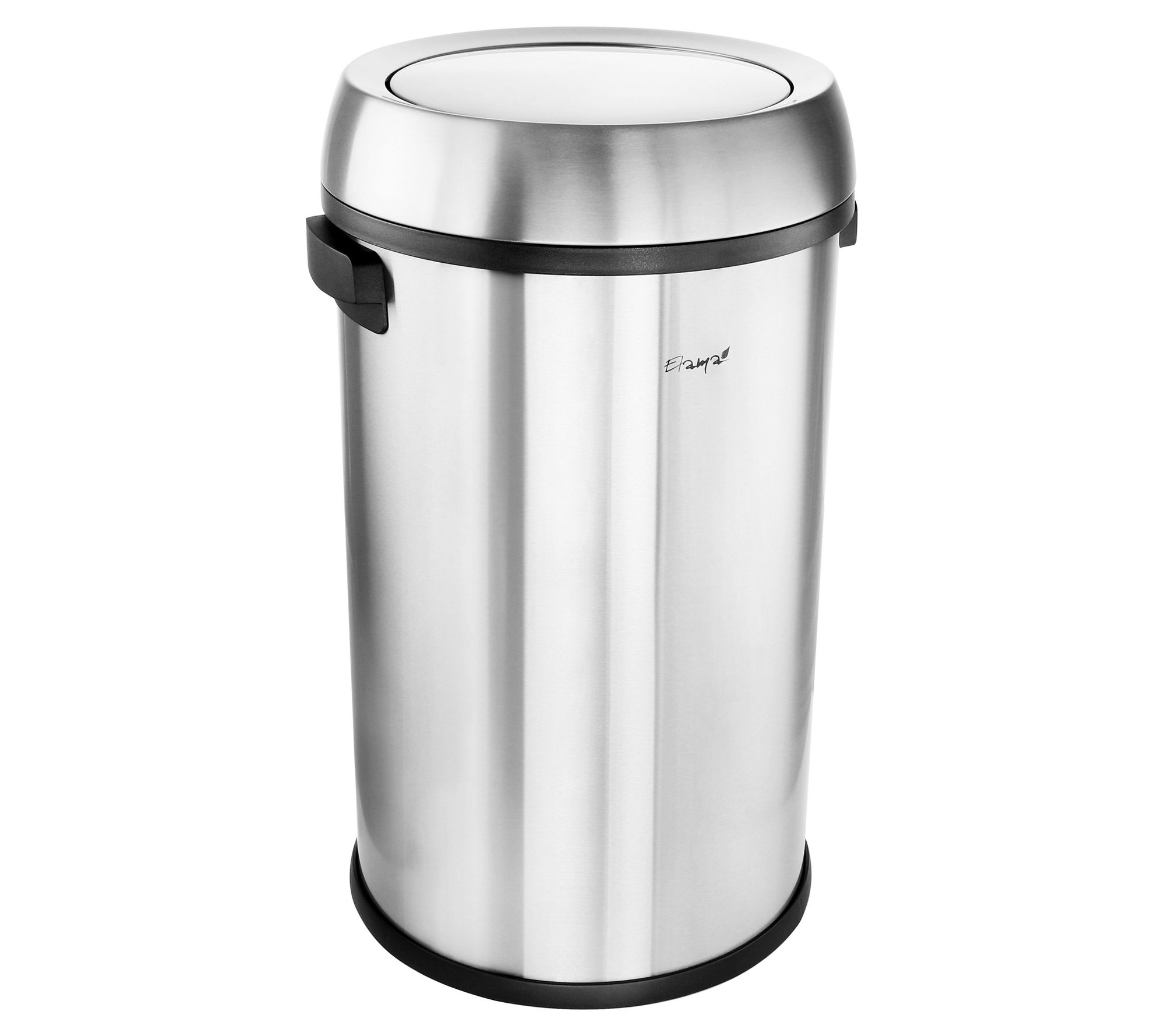 Elama 65Liter Swing Lid Stainless Steel Cylinder Trash Can