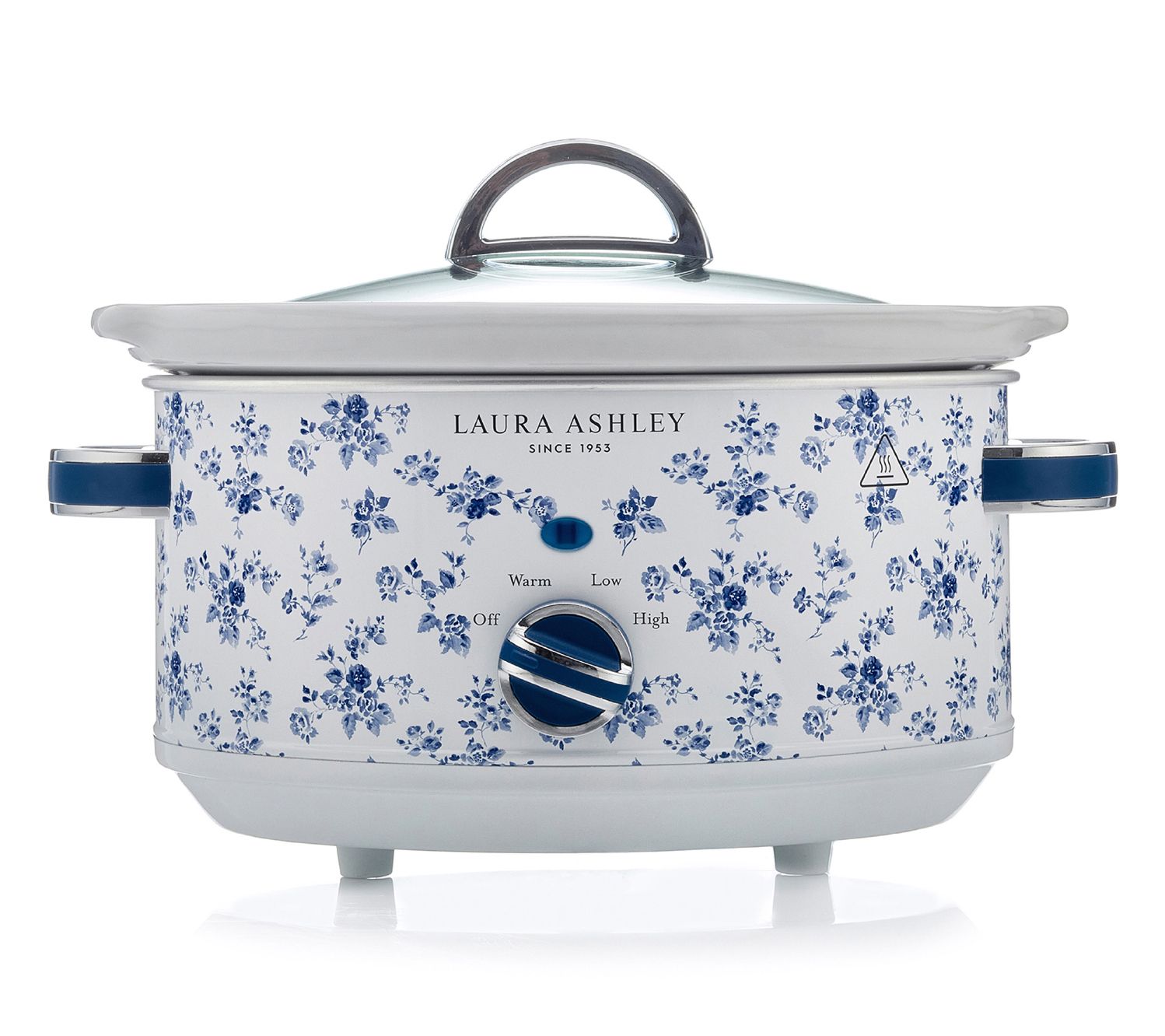 Laura Ashley Stainless Steel 6.5 Qt Slow Cooker