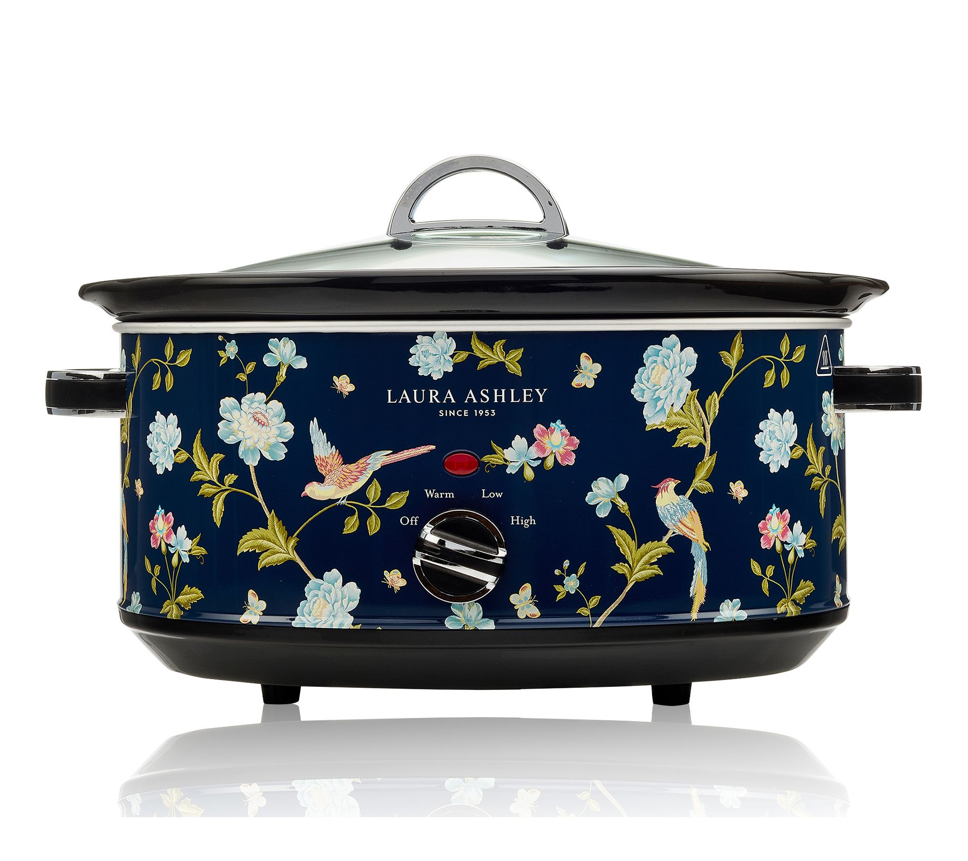 Laura Ashley Stainless Steel 6.5 Qt Slow Cooker