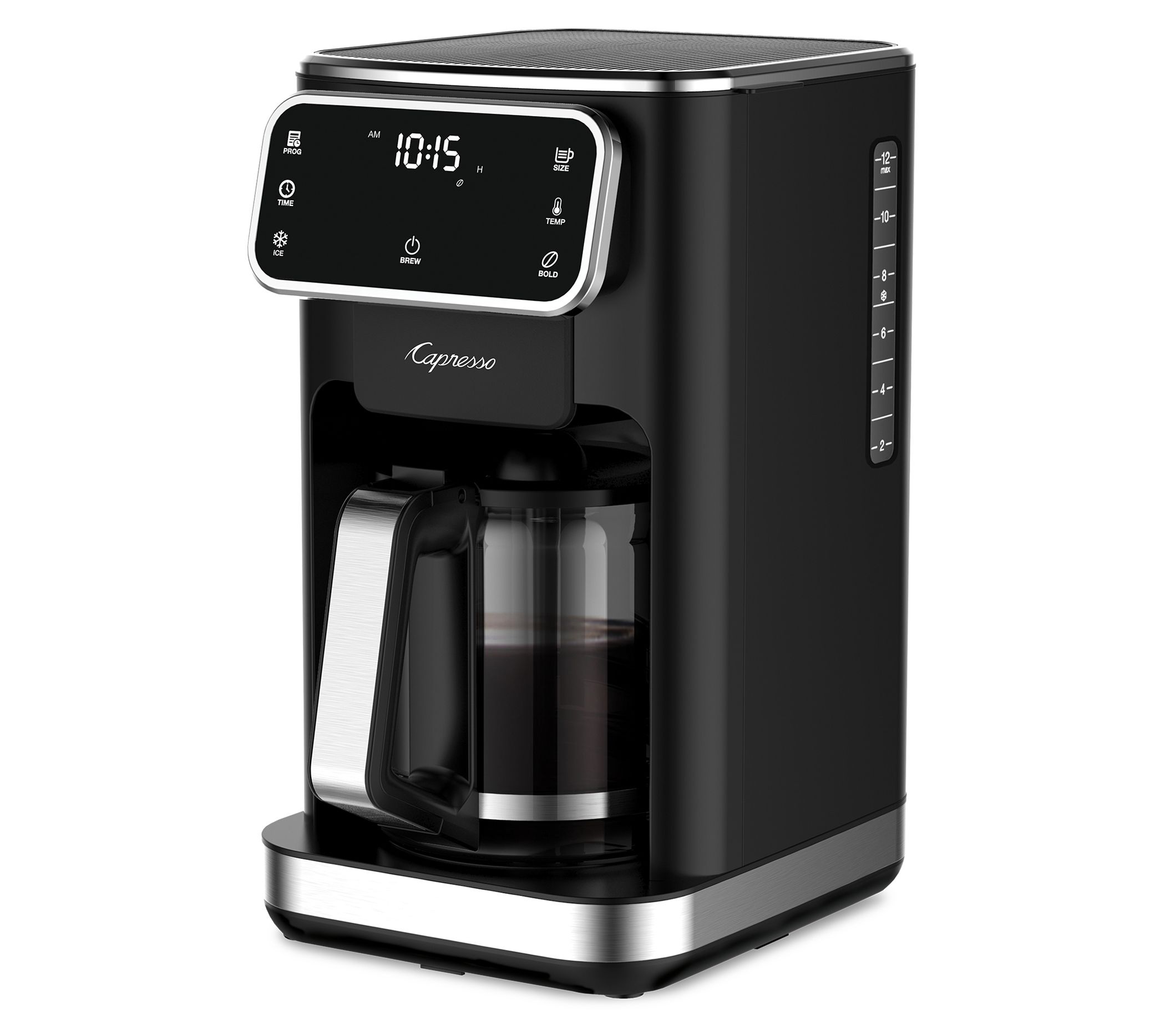 Capresso 12-cup Touchscreen Coffee Maker with G lass Carafe