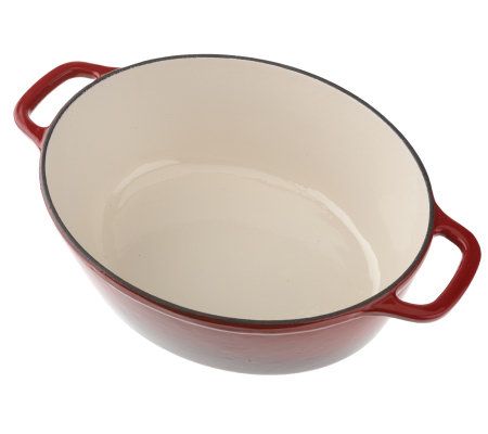 KitchenAid Cast Iron 5qt Covered Oval Casserole 