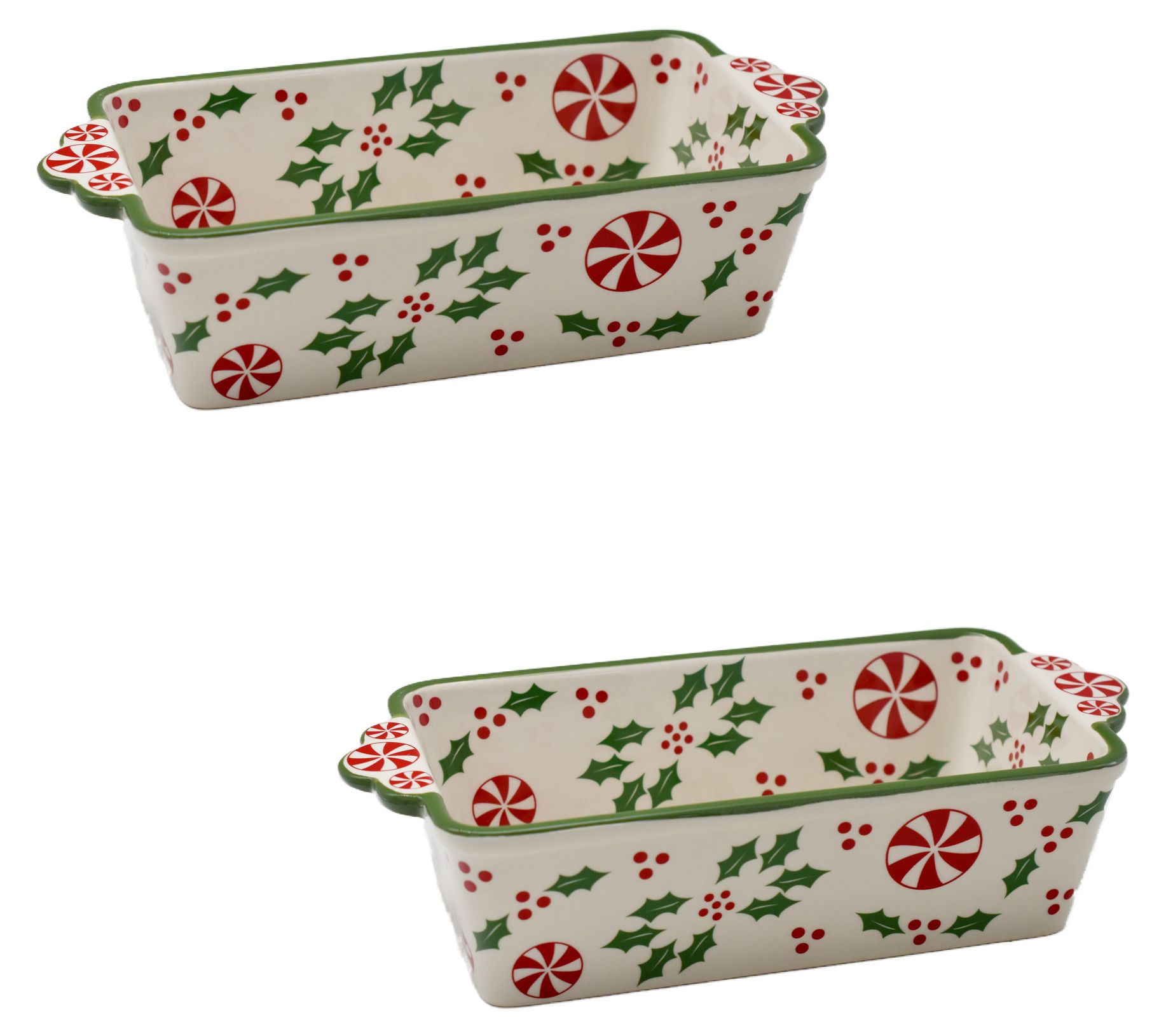 "As Is" Temp- tations Special Ed. Seasonal Set of (2) Loaf Pans