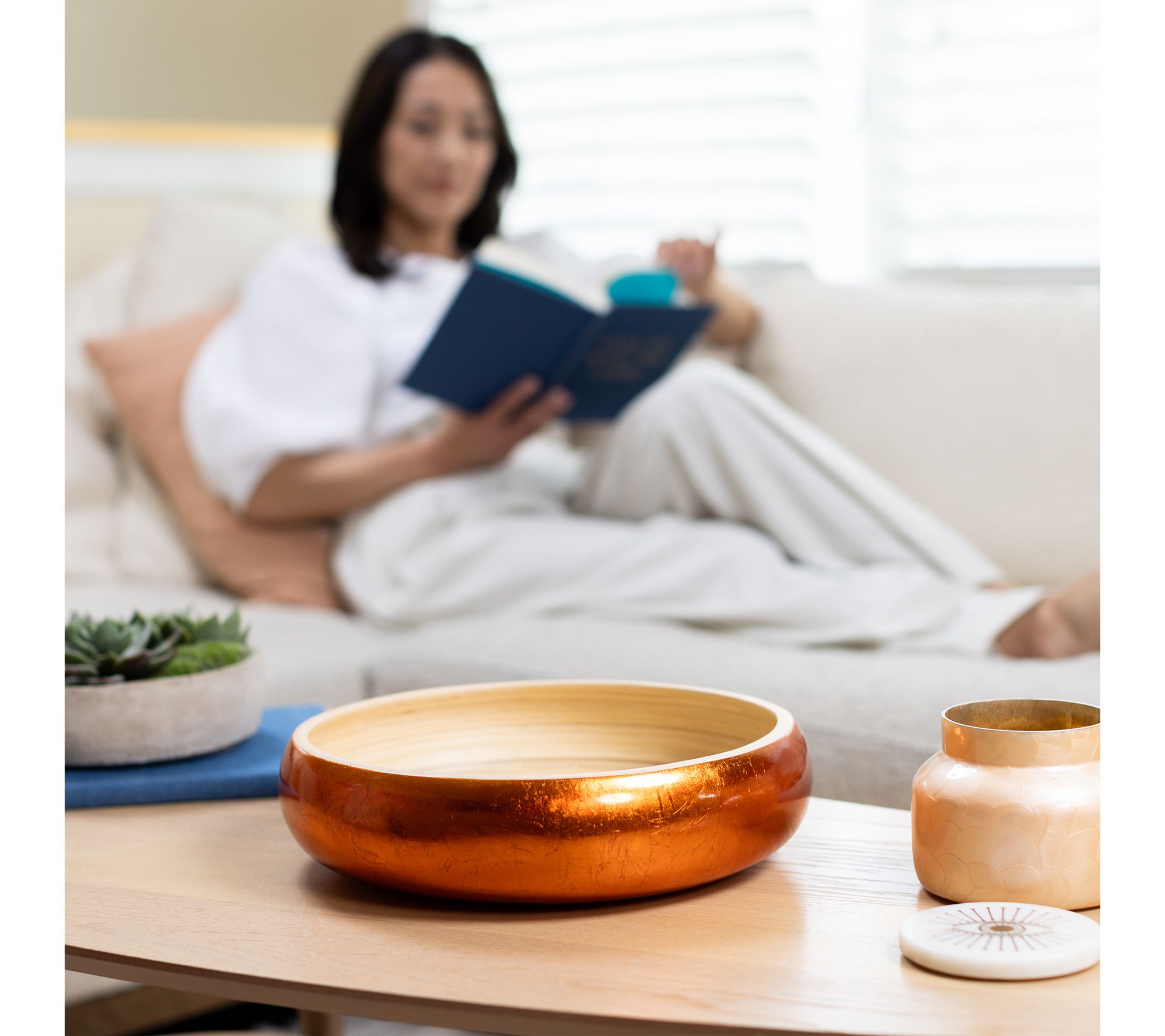 Lexa Bamboo Fruit Bowl, 12 Inch | QVC