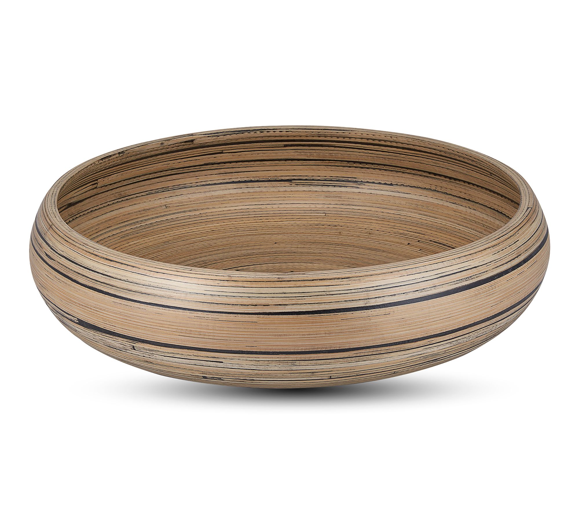 Lexa Bamboo Fruit Bowl, 12 Inch