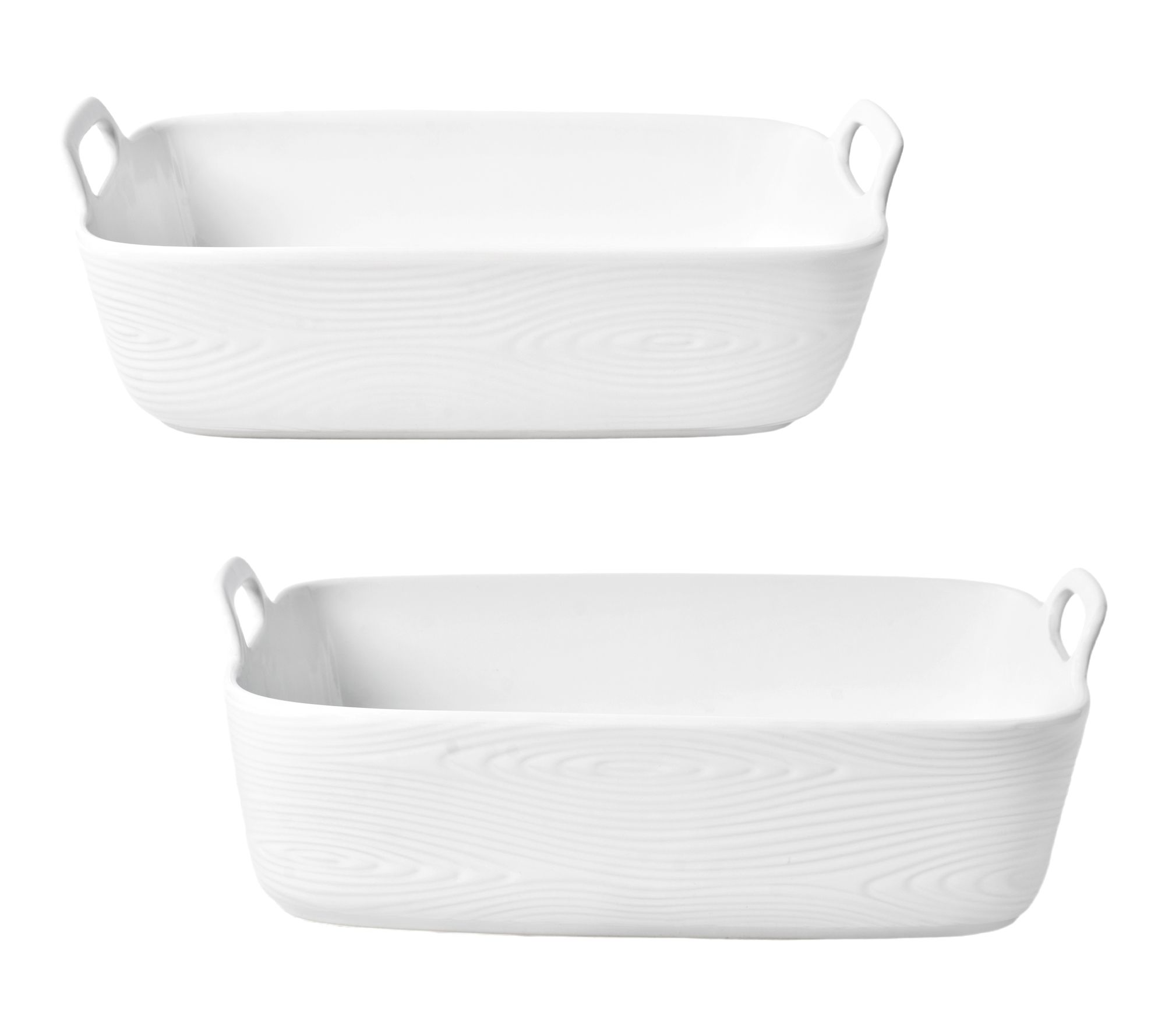 "As Is" Temp-tations Set of (2) 11"x7" & 13"x9" Nesting Bakers