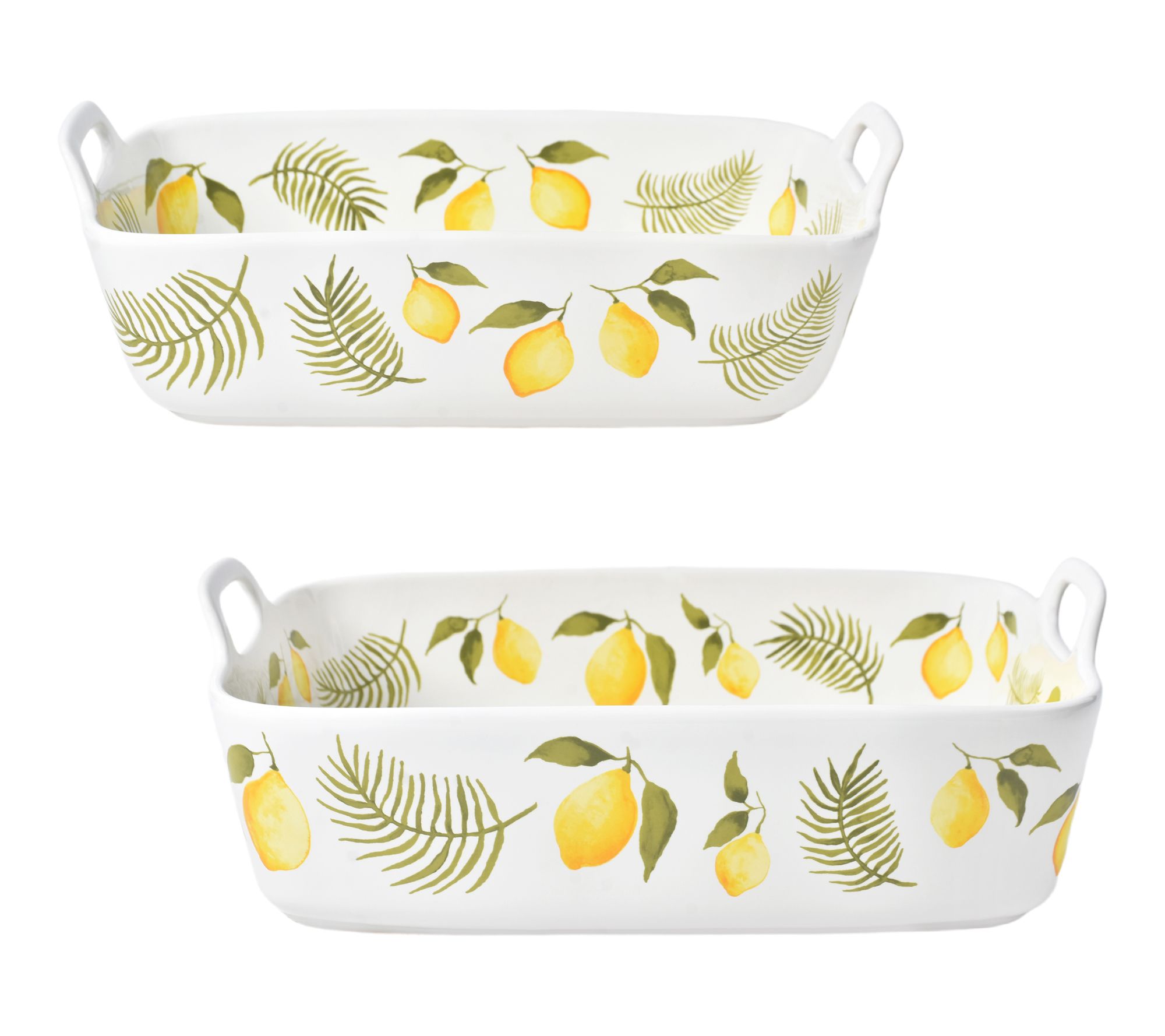 "As Is" Temp-tations Set of (2) 11"x7" & 13"x9" Nesting Bakers