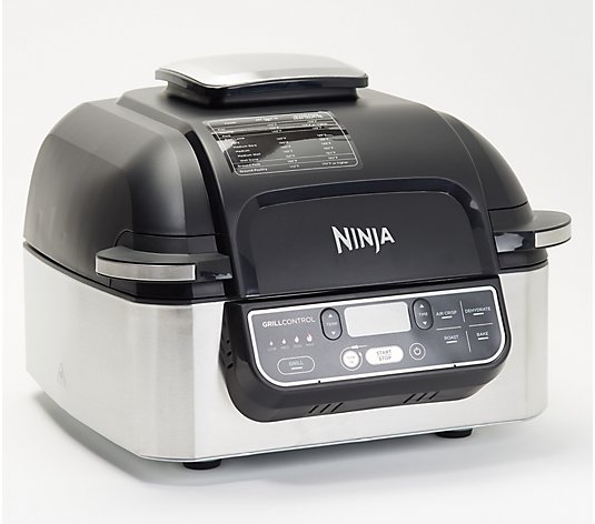 Ninja Foodi Pro 6-qt Indoor Grill w/ Air Frying, Smart Probe & Rack