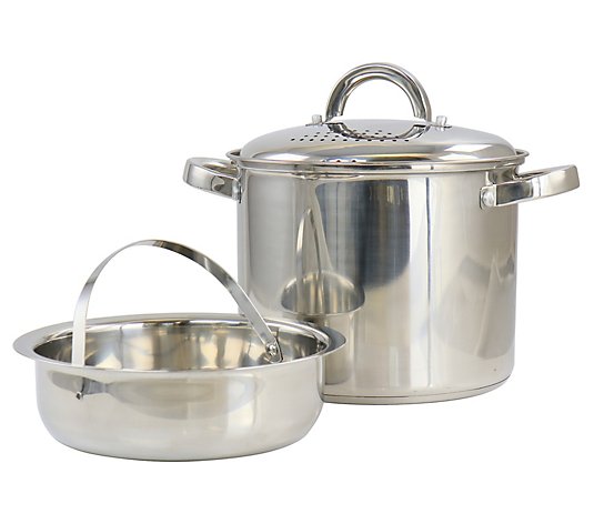 Oster 5 Qt. Stainless Steel Pasta Pot w Strainer Lid