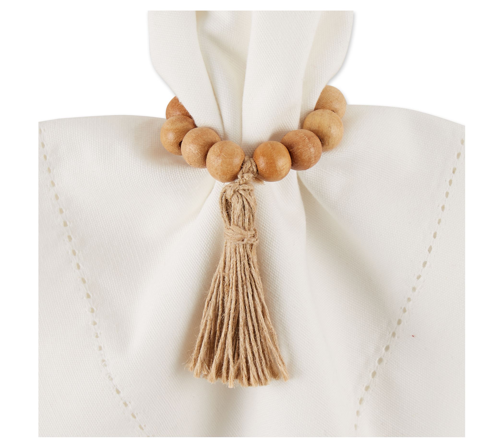 Design Imports Set of 6 Tassel Napkin Rings