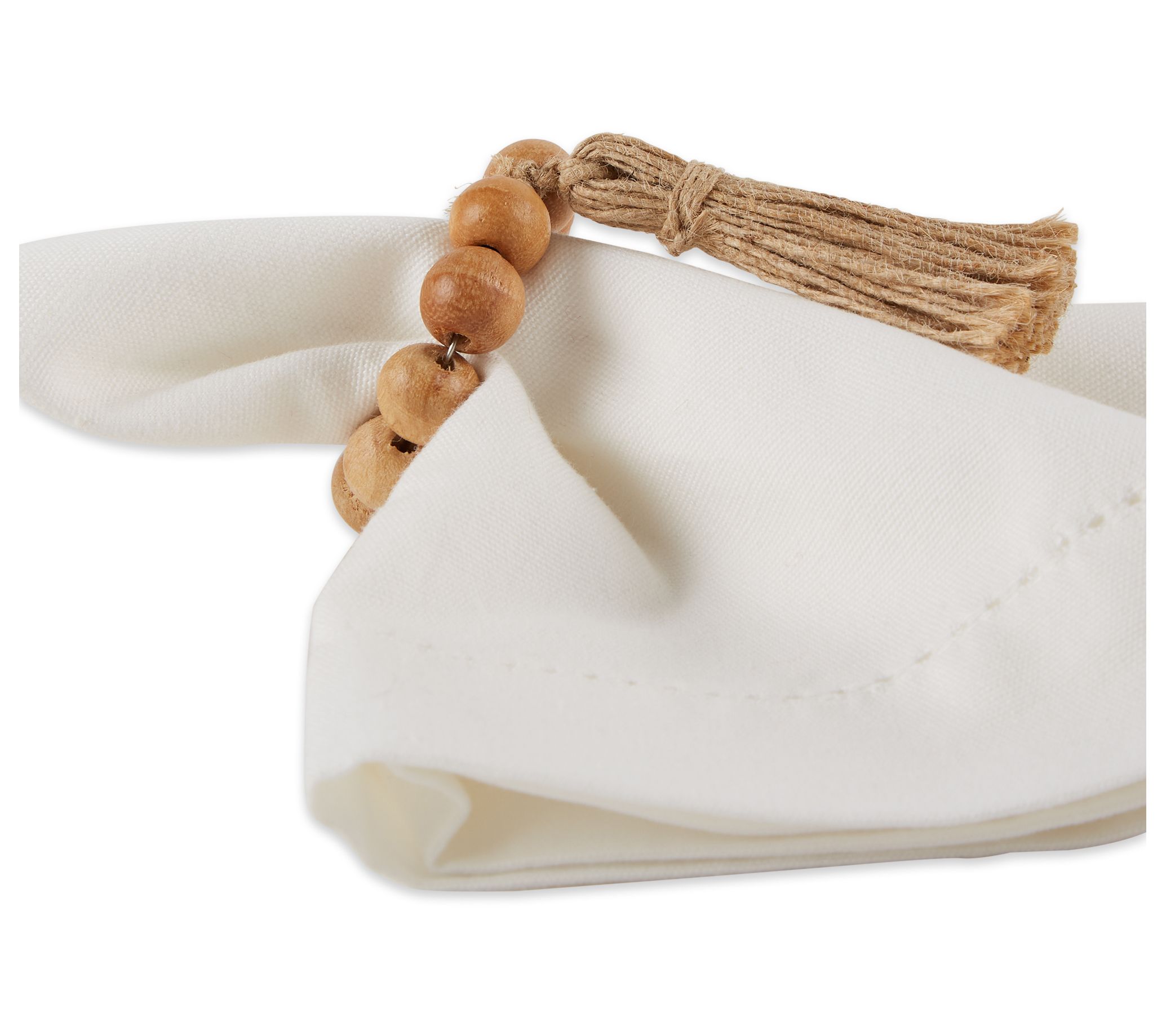 Design Imports Set of 6 Tassel Napkin Rings