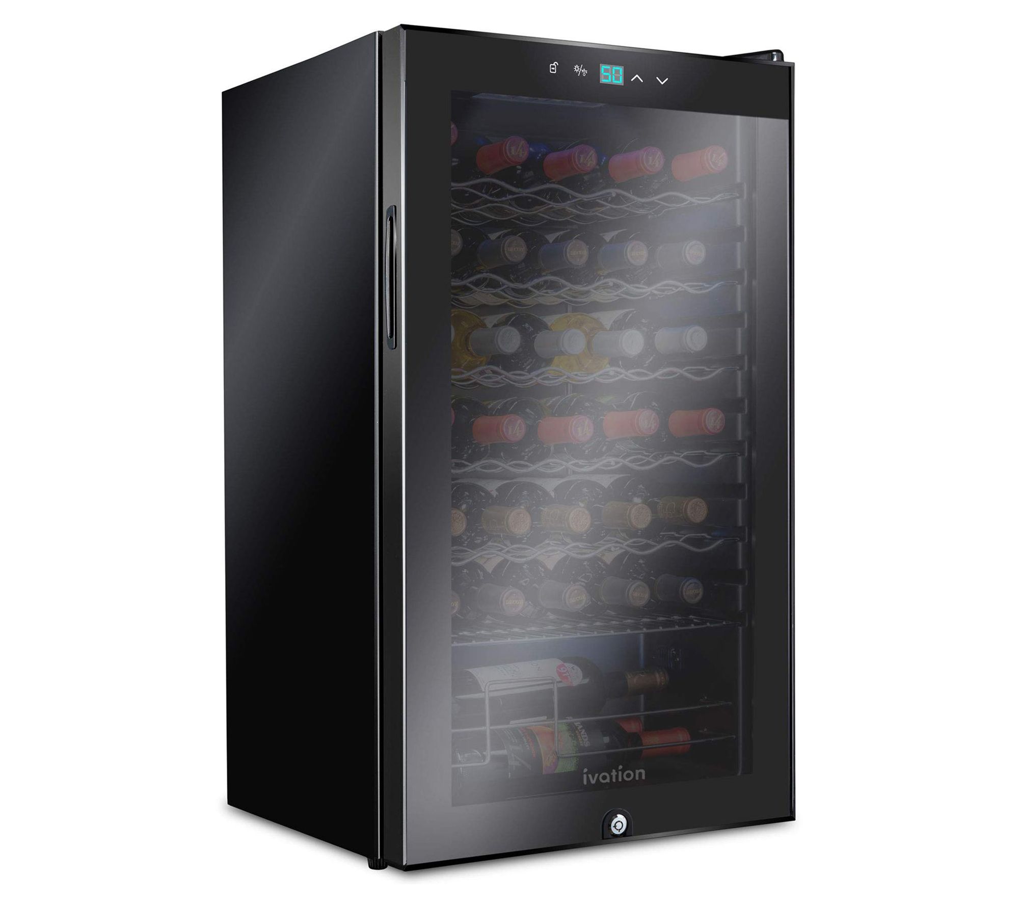 Ivation 34Bottle Wine Cooler w/Lock