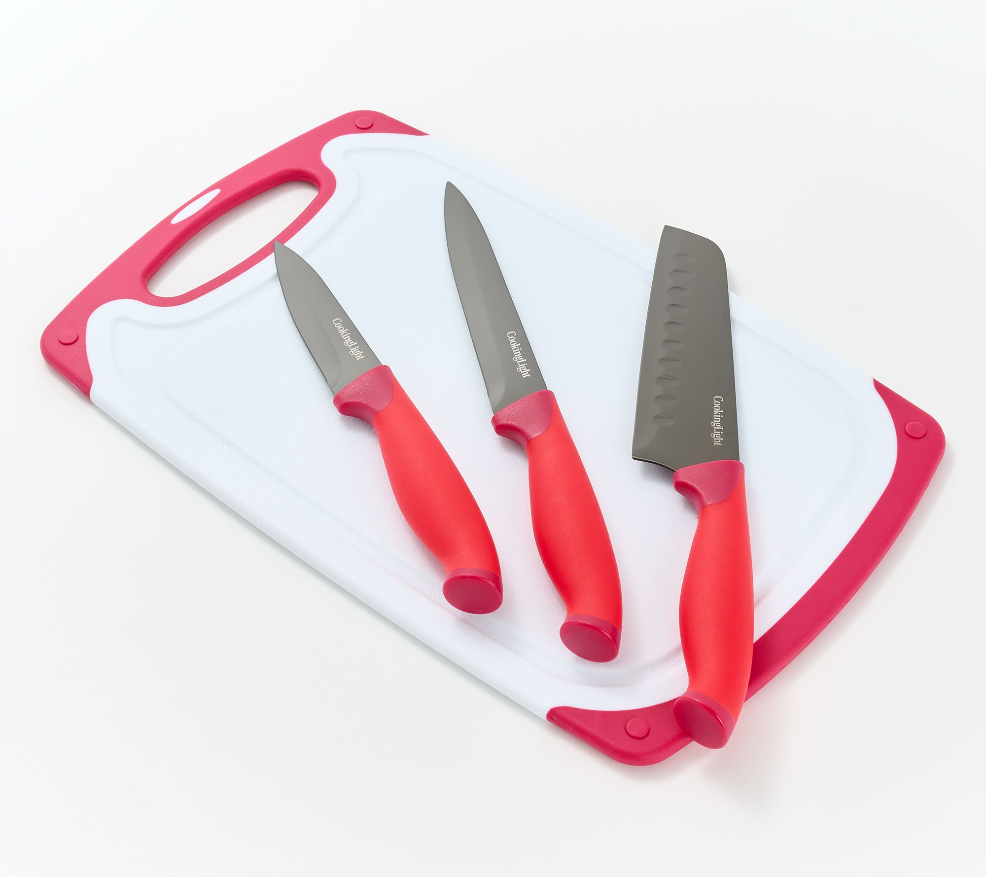 Cooking Light 4-Piece Cutlery Set with Cutting Board