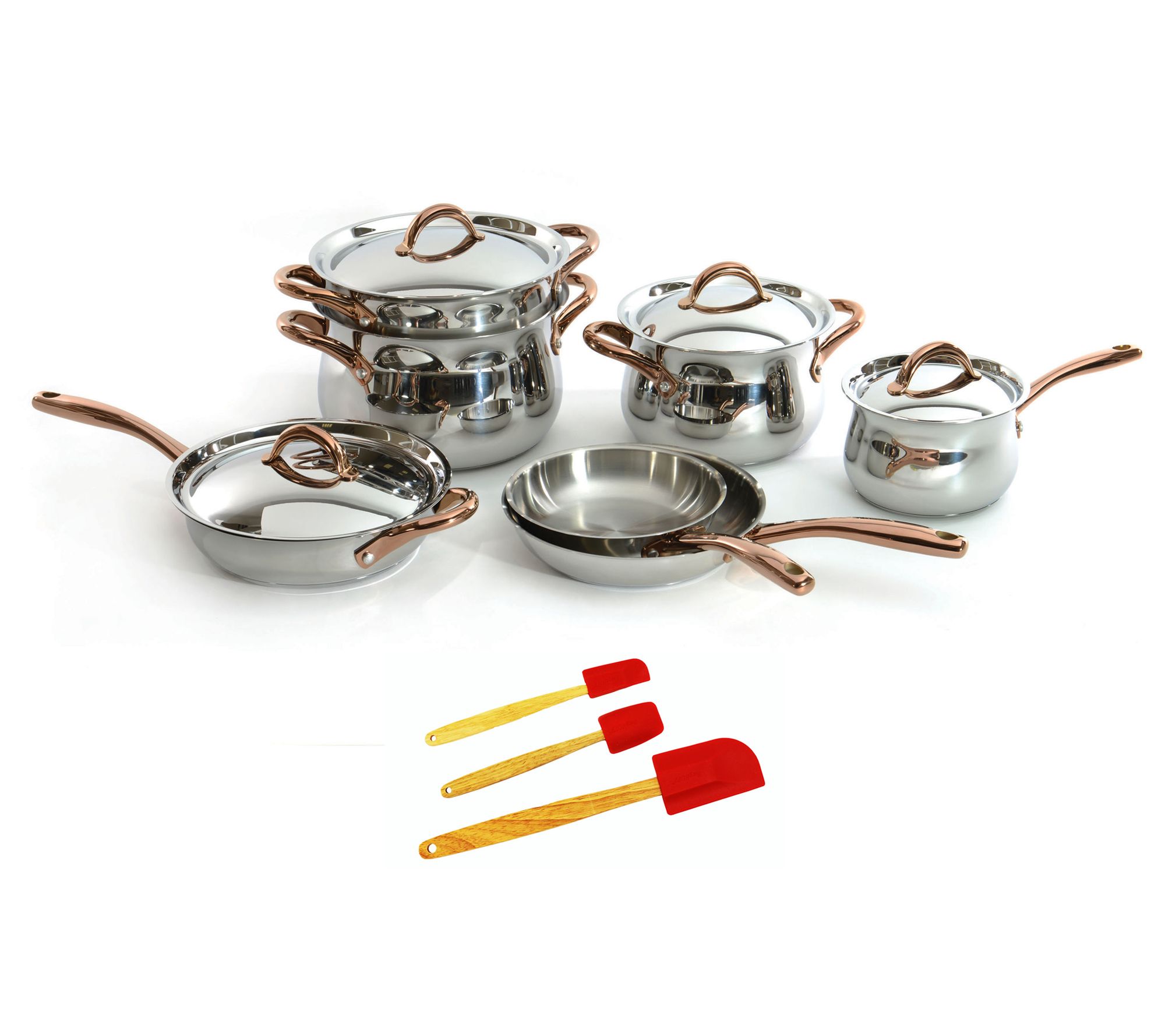 BergHOFF Ouro Gold 14pc 18/10 Stainless Steel Cookware Set