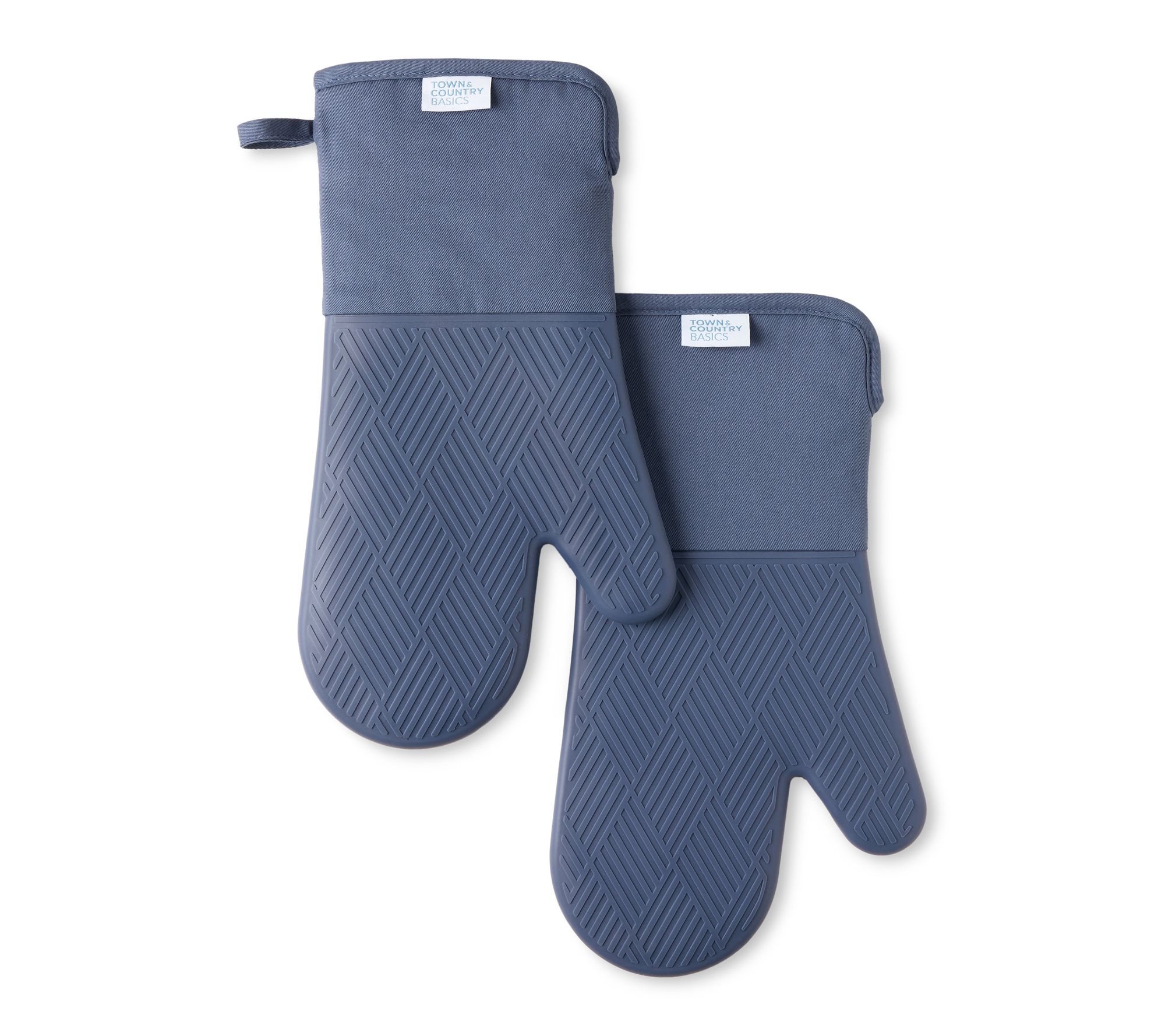 Town & Country Basics Basketweave Oven Mitts 2-Pack Set