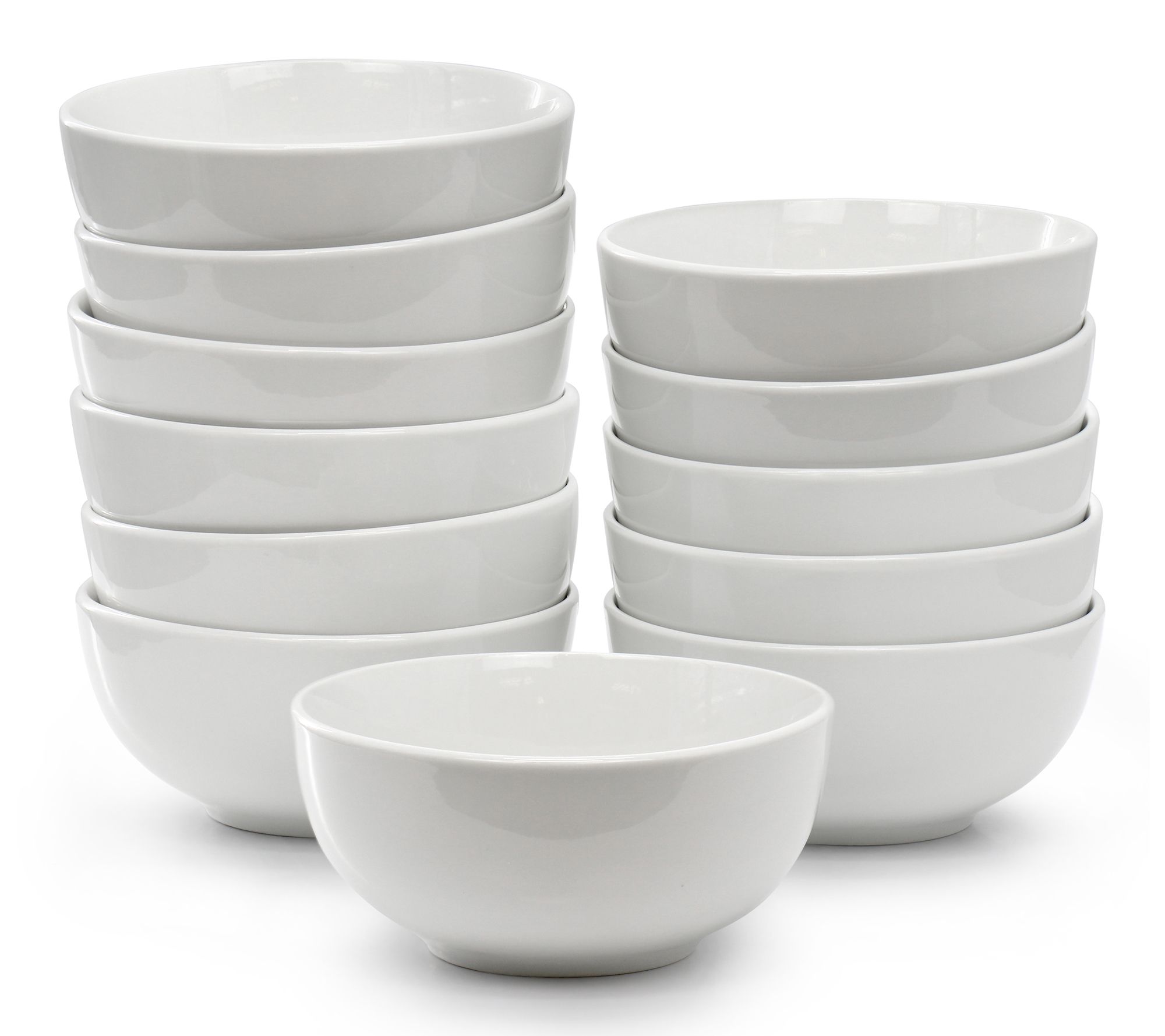Elama Professional Kitchen 12pc Porcelain BowlSet in White
