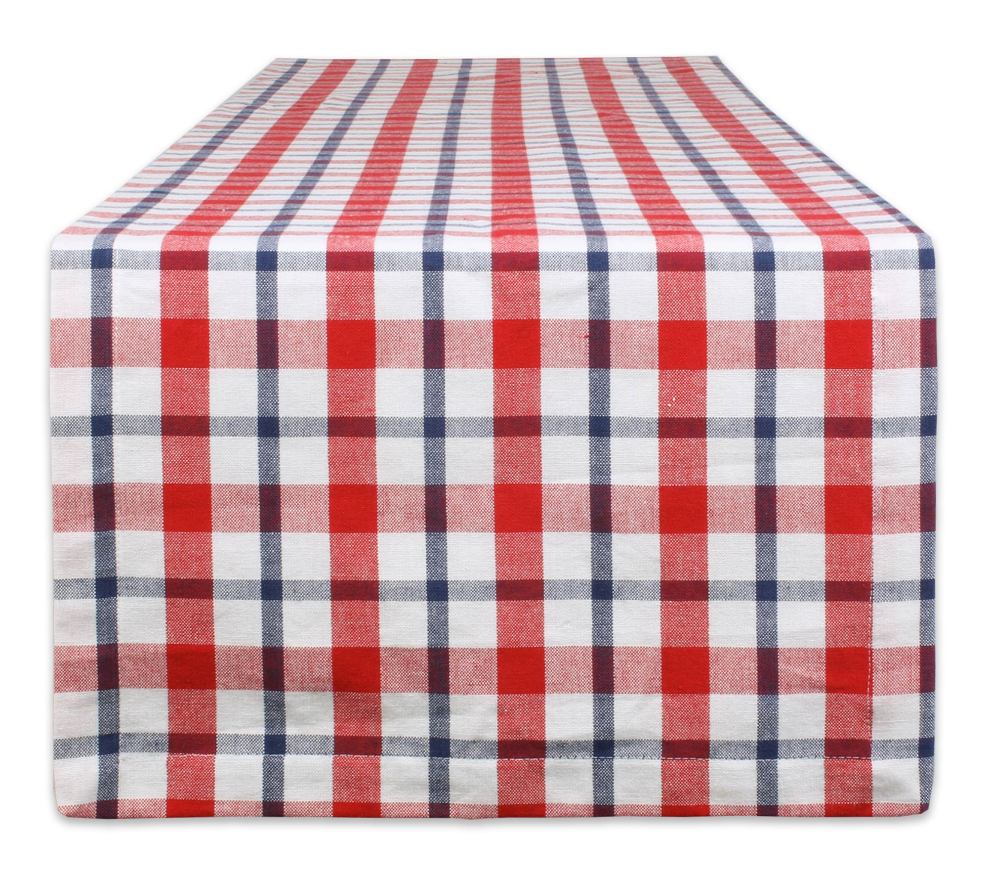 Design Imports American Plaid Table Runner 14x72