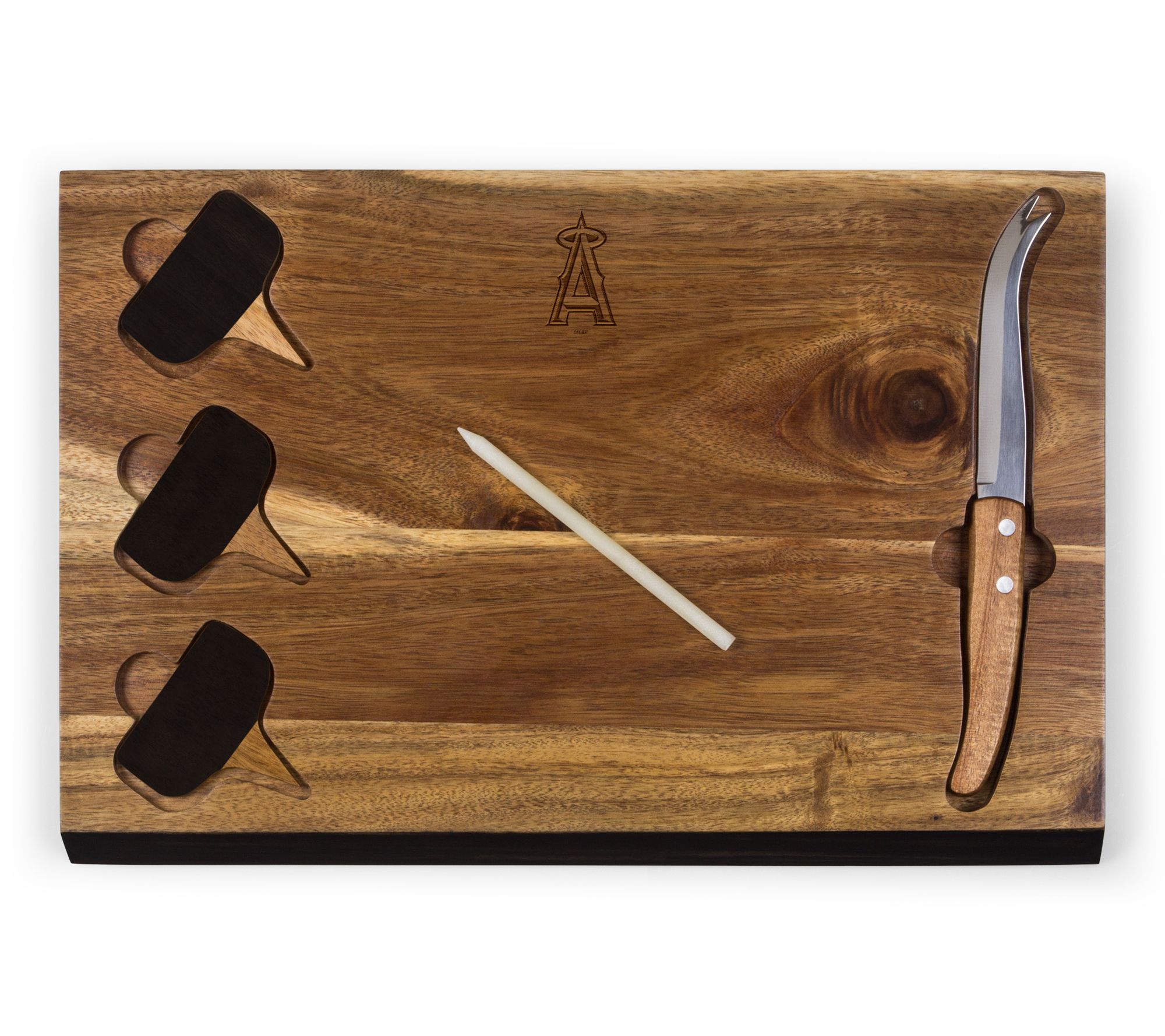 Toscana MLB Delio Acacia Cheese Cutting Board & Tools Set