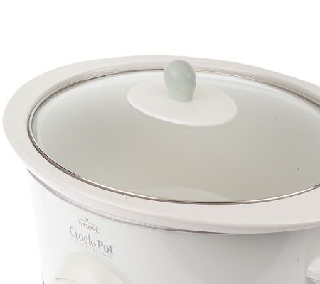 CROCK-POT SCVP550-W White Oval Smart Pot 