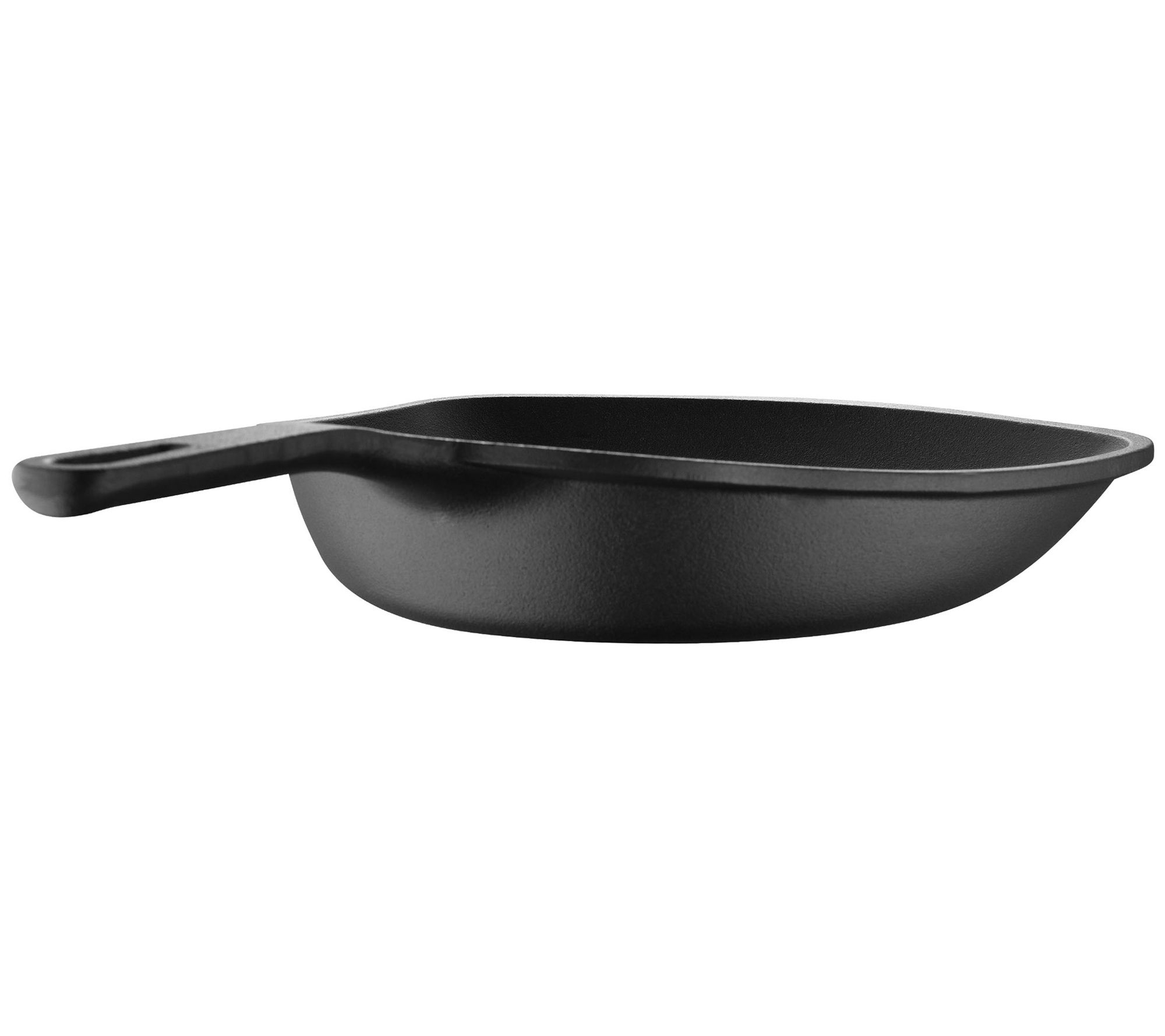 BBQ by MasterPRO - The Edge Pre Seasoned Cast Iron Fry Pan, 11 Inches by 10.5 Inches, Black