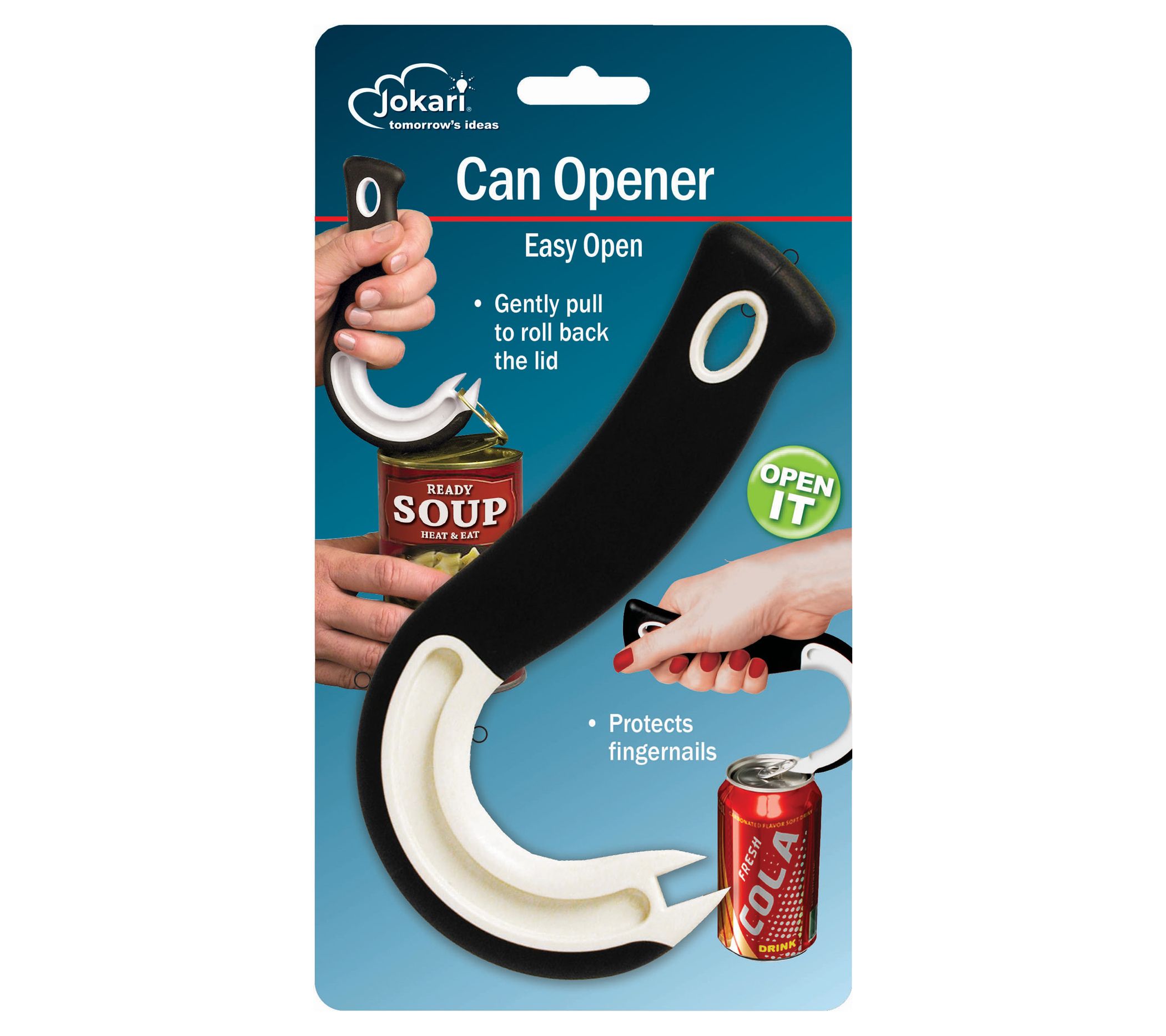 Can Opener, 9.5 Tall, Stainless Steel Blade, Black, Electric, BRENTWOOD  J-30B