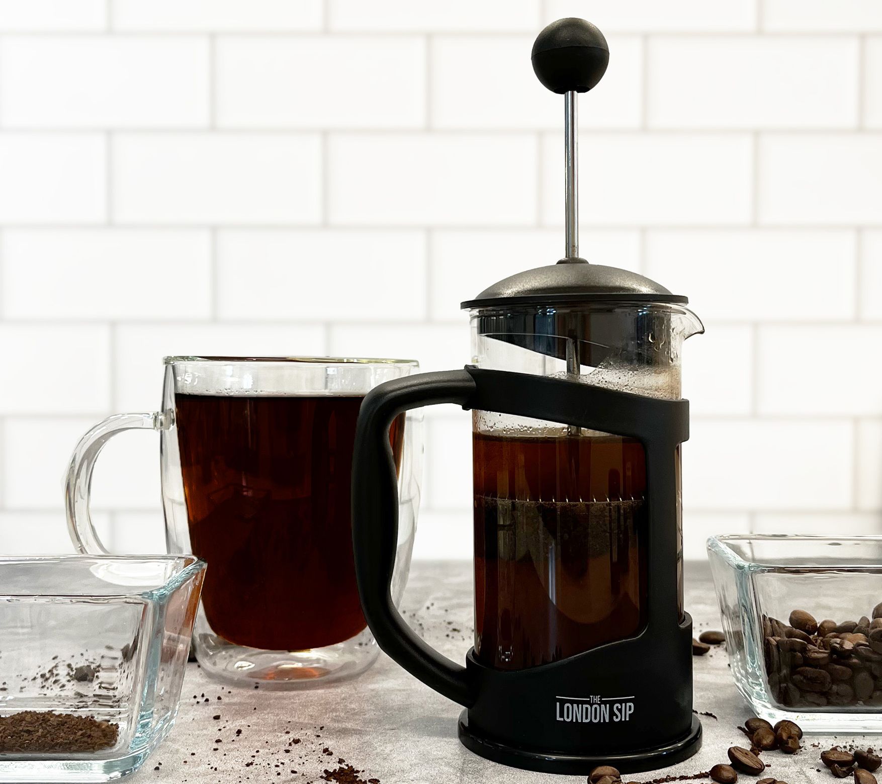 The London Sip 34-oz Deluxe French Press Immersion Brewer - QVC.com