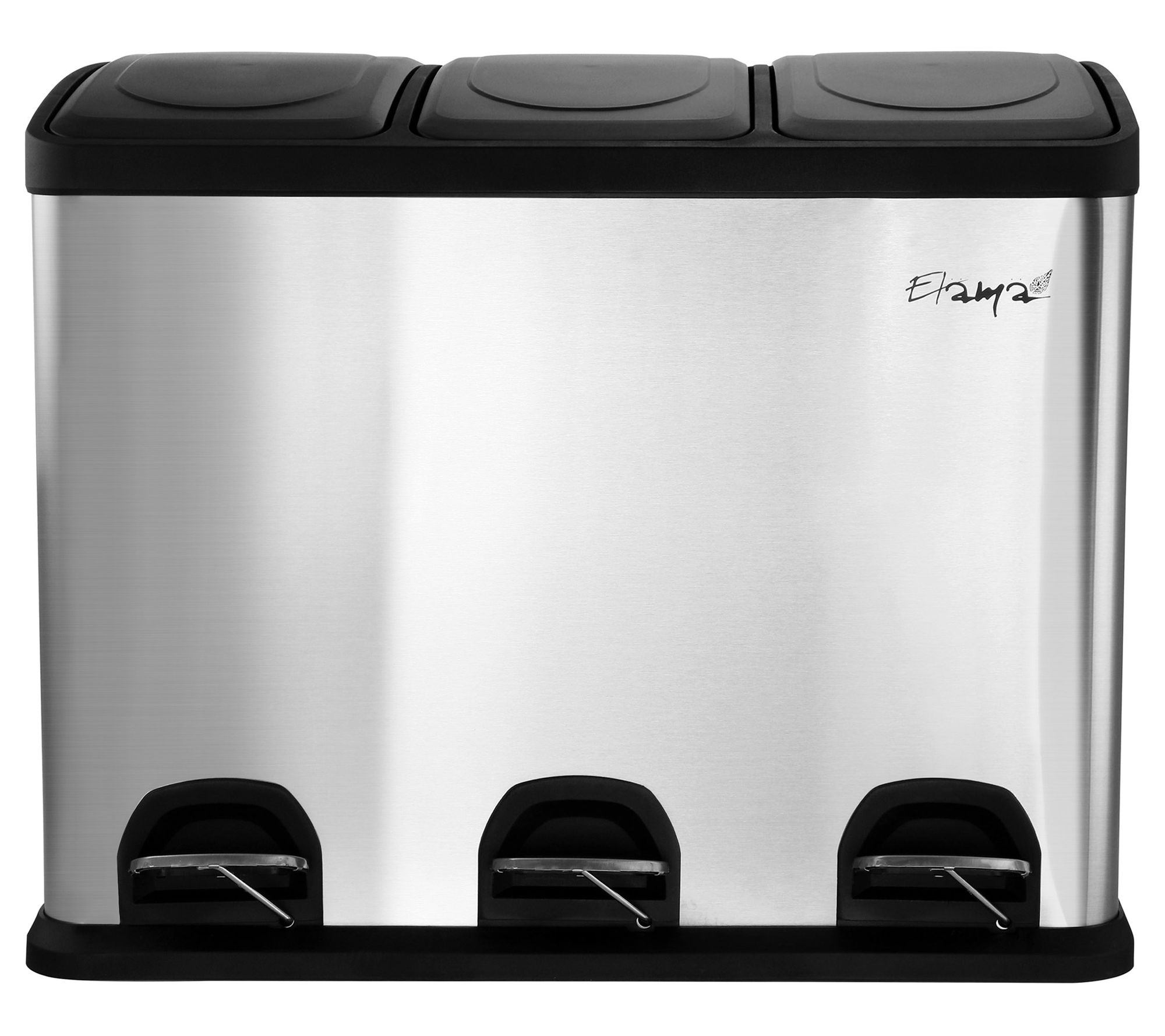 Elama 3 Section Trash Can 15 Liter/4 Gallon
