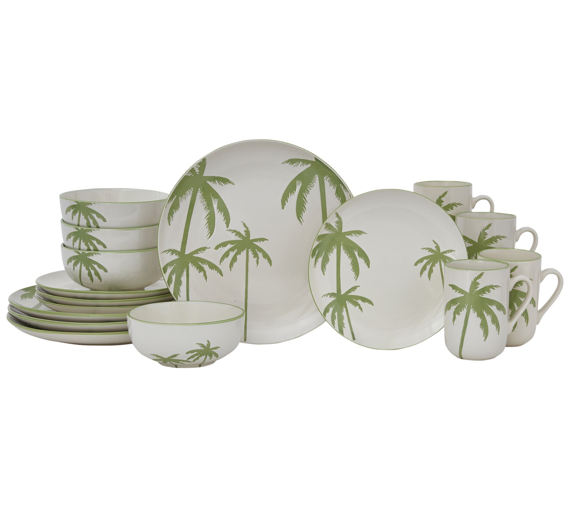 Baum Palm Tree Breeze - 16pc Dinnerware Set