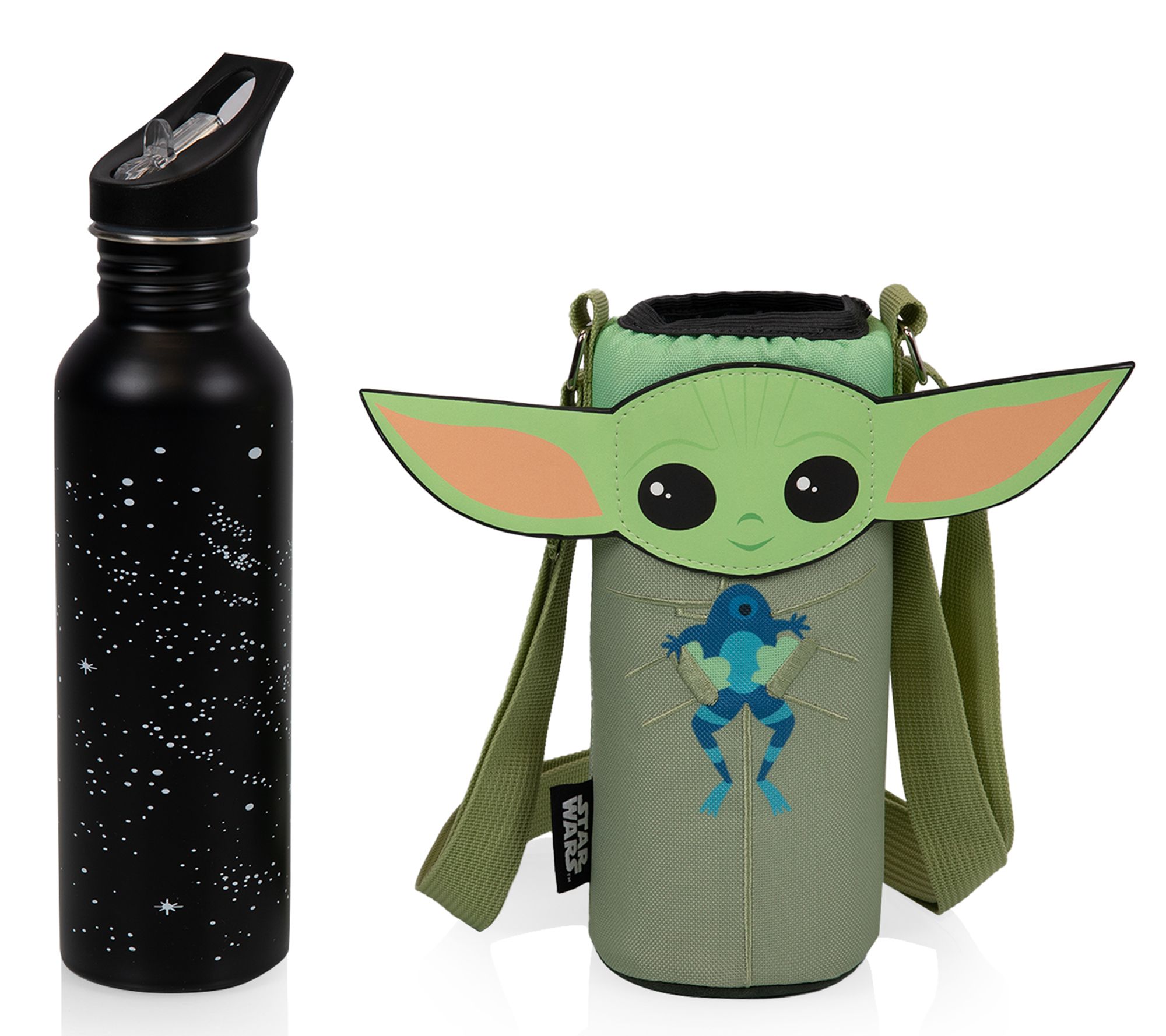 Mandalorian The Child Star Wars Bottle Cooler Tote with Bottle
