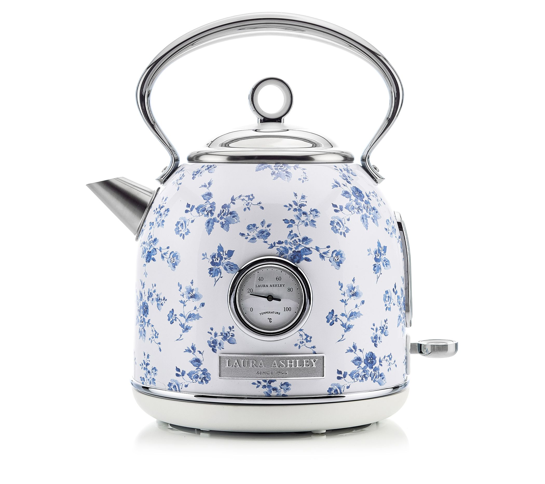 Laura Ashley Stainless Steel 1.7L Dome Electric Kettle